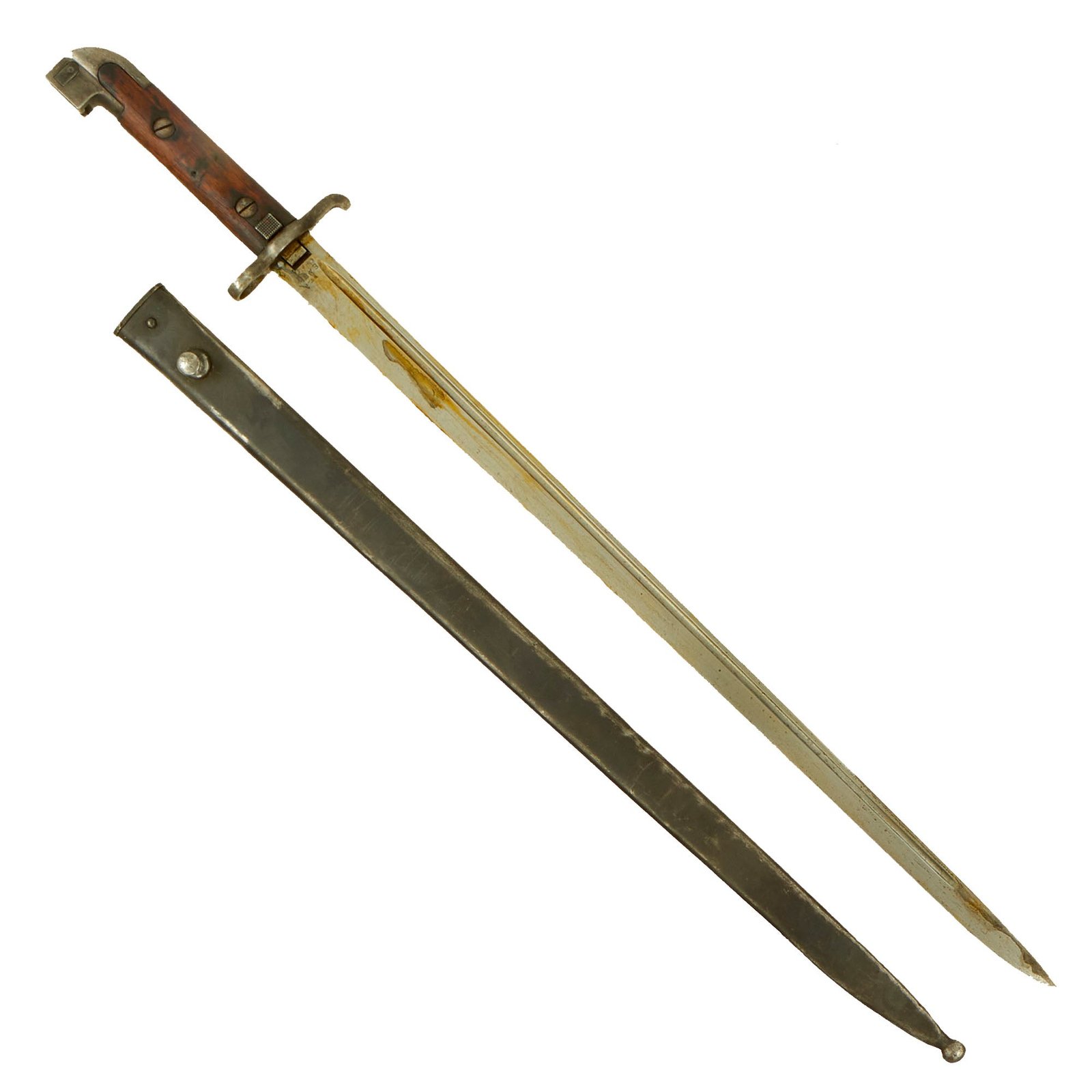 Buy Original Swedish M1915 Naval Sword Bayonet by EAB for M1894/14 6.5mm Mauser Carbines - Very Rare | Original Firearms Antique For Sale