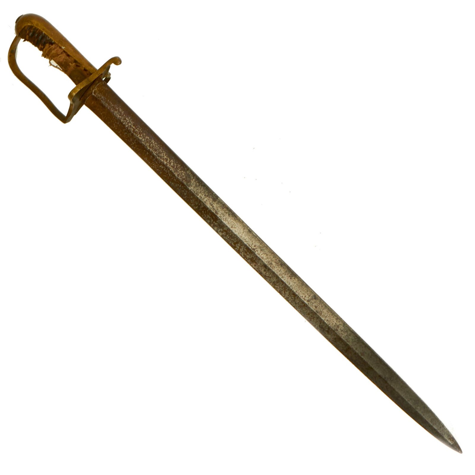 Buy Original Sweden War of the Seventh Coalition Era Swedish M1815 Hirschfänger Cutlass Bayonet | Original Firearms Antique For Sale