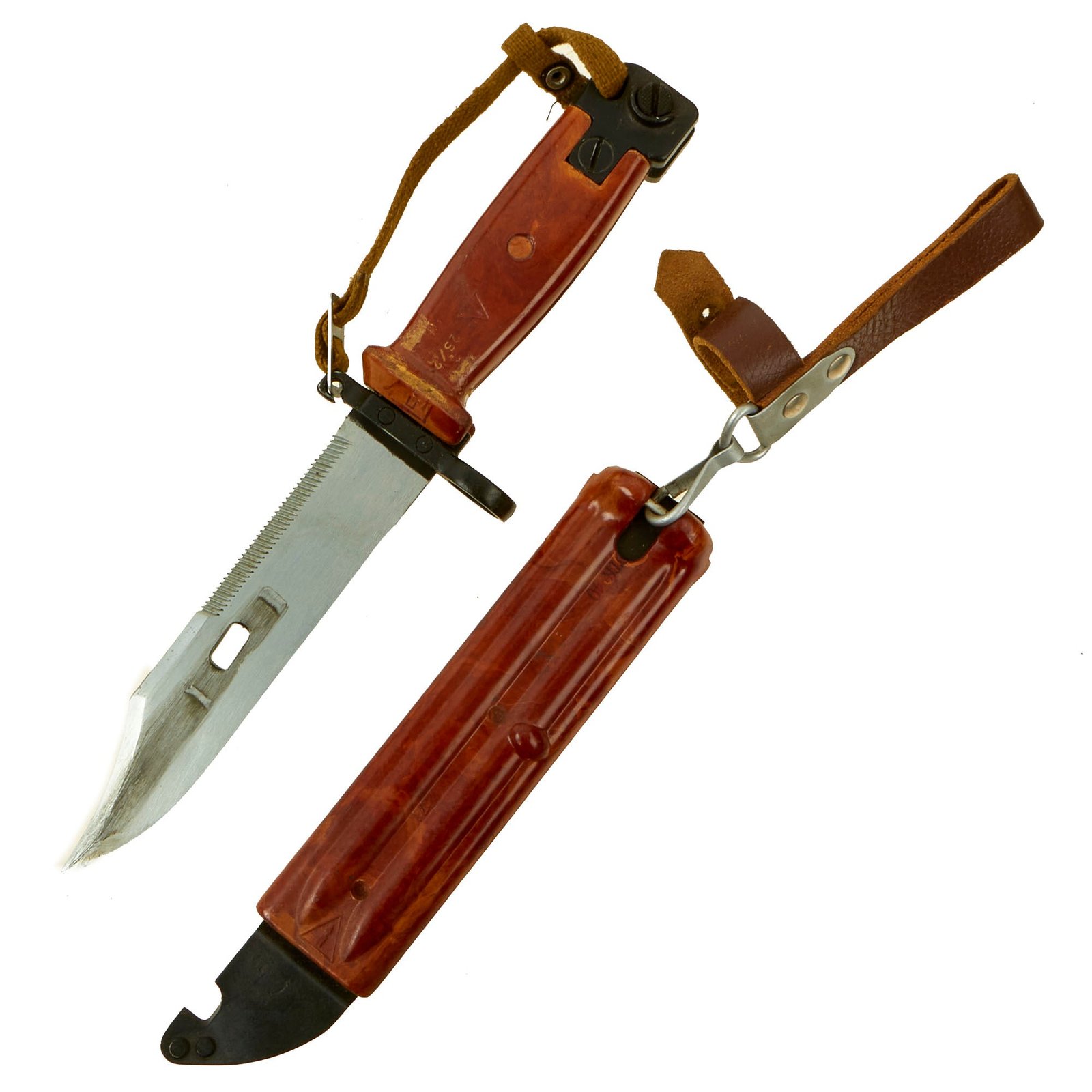 Buy Original Soviet Union Cold War Era Type II AKM Bayonet and Scabbard by Izhevsk | Original Firearms Antique For Sale