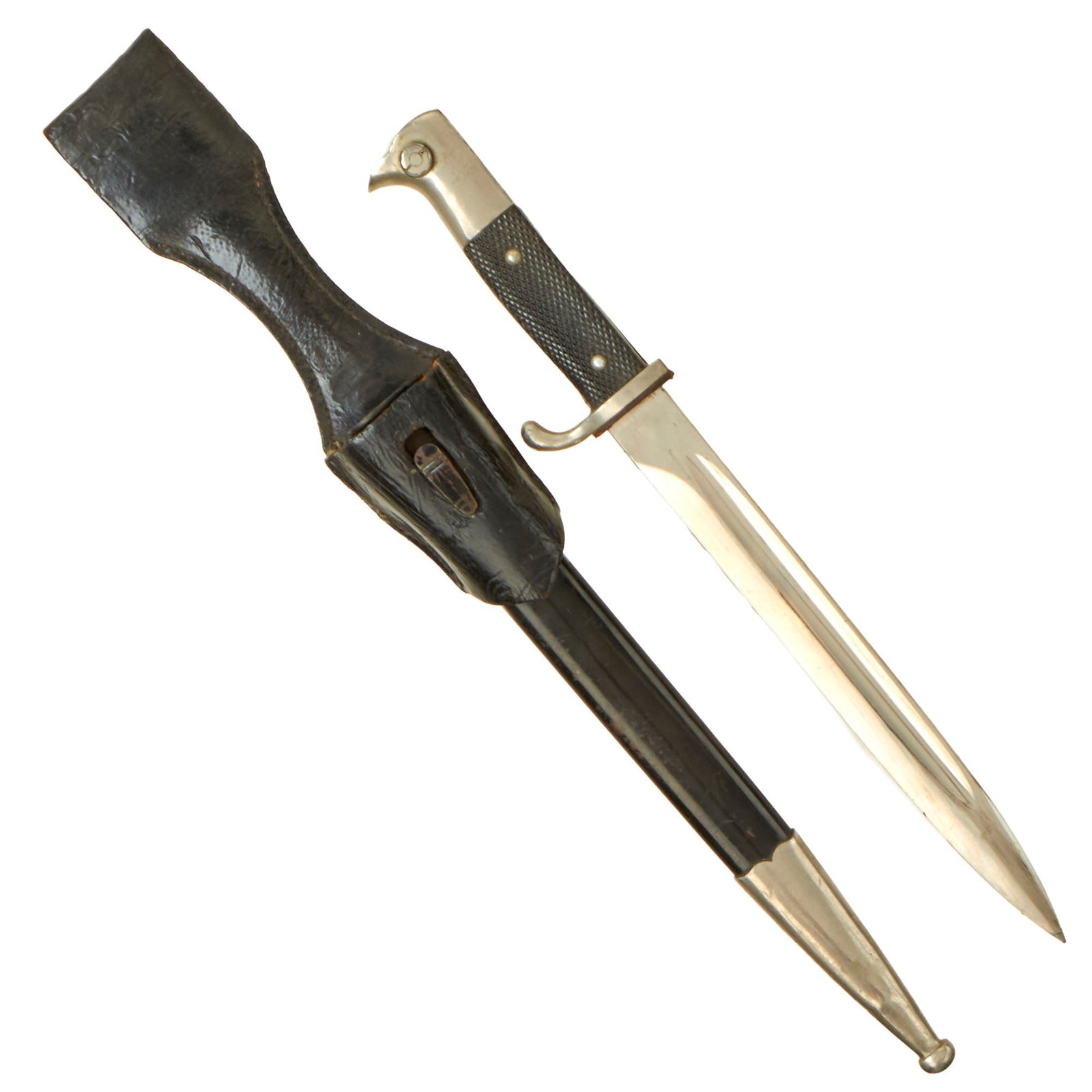 Buy Original German WWII 98k Rifle Long Dress Bayonet by ALCOSO with Frog | Original Firearms Antique For Sale
