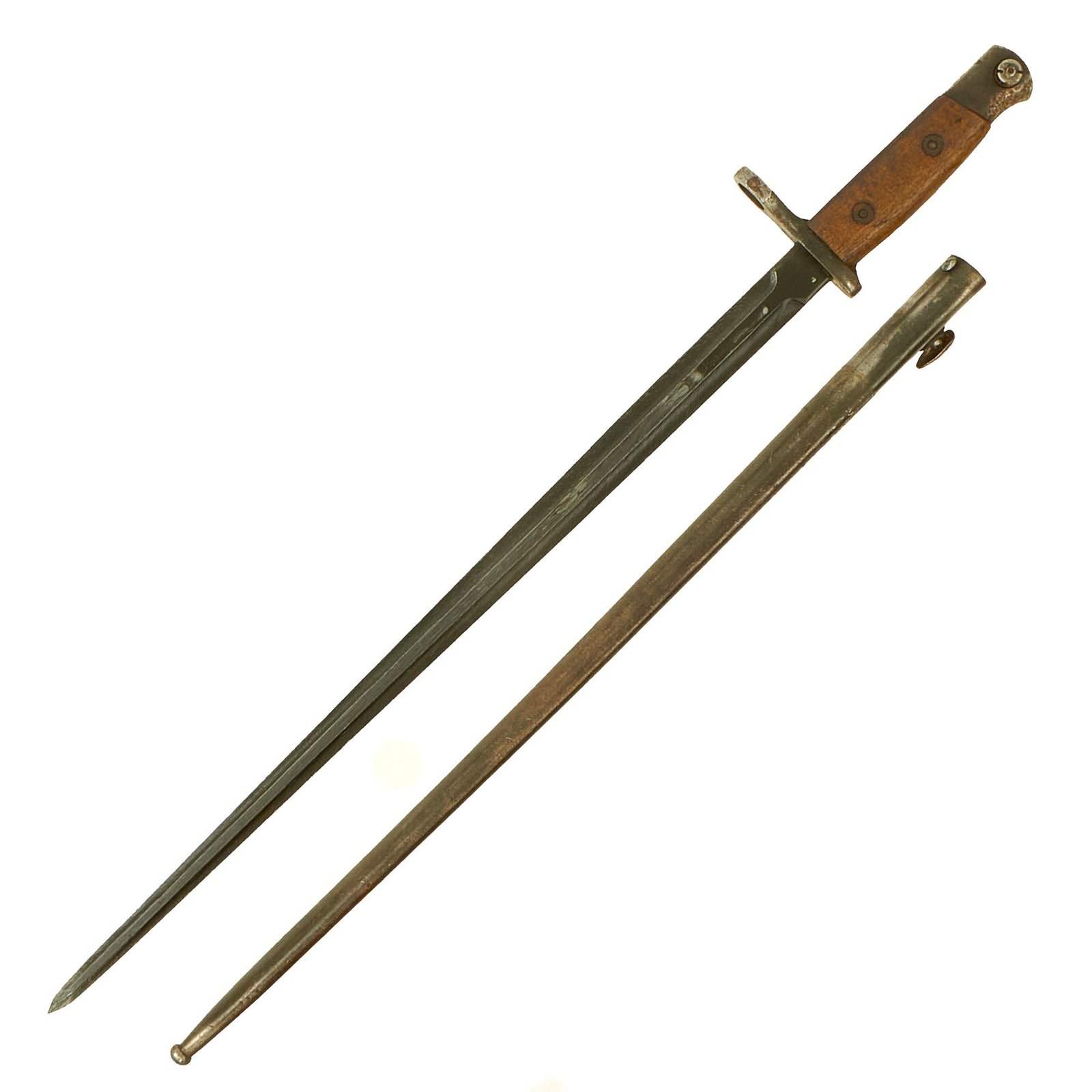 Buy Original Belgian WWI M1916 Bayonet for M1889 Mauser Rifle with Scabbard | Original Firearms Antique For Sale