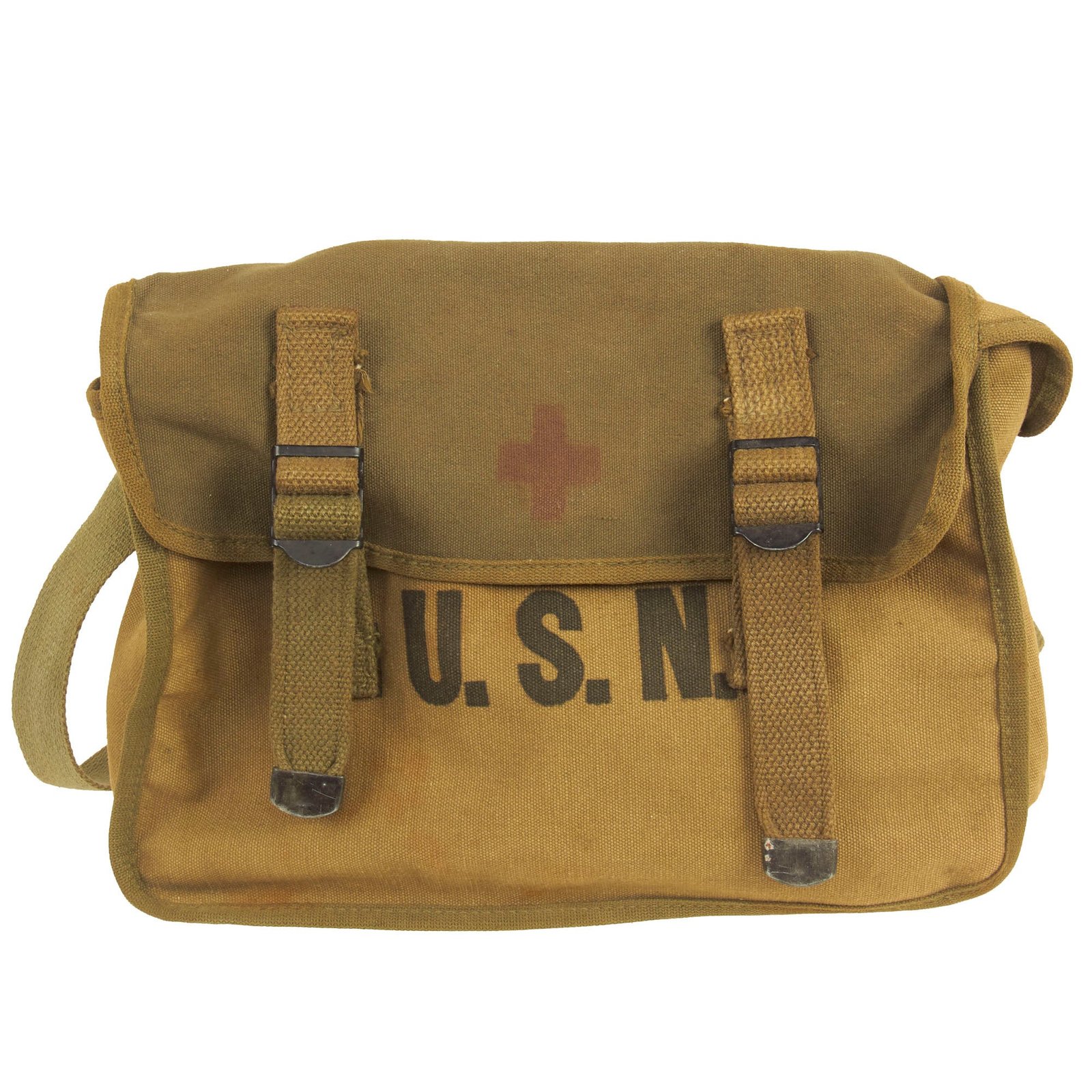 Buy Original U.S. WWII U. S. Navy First Aid Medical Corpsman Medical Kit Shoulder Bag | Original Firearms Antique For Sale