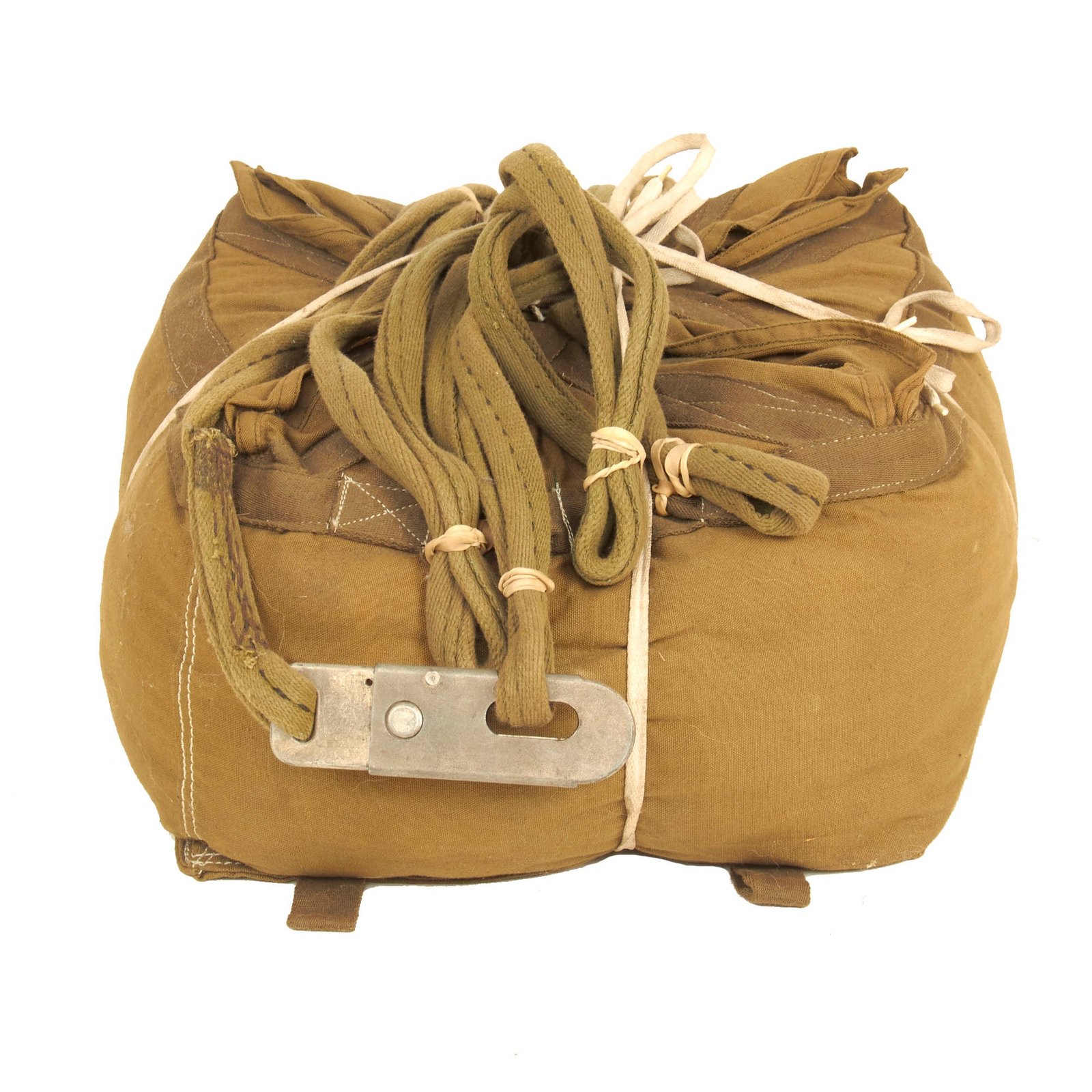 Buy Original U.S. WWII G-1 Type Cargo Parachute Bag With Static Line | Original Firearms Antique For Sale