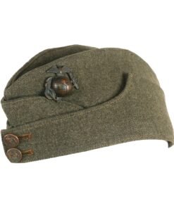 Buy Original U.S. WWI U.S.M.C. Forest Green Glengarry Forage Style Overseas Cap with EGA & Marine Corps Buttons - Untouched | Original Firearms Antique For Sale