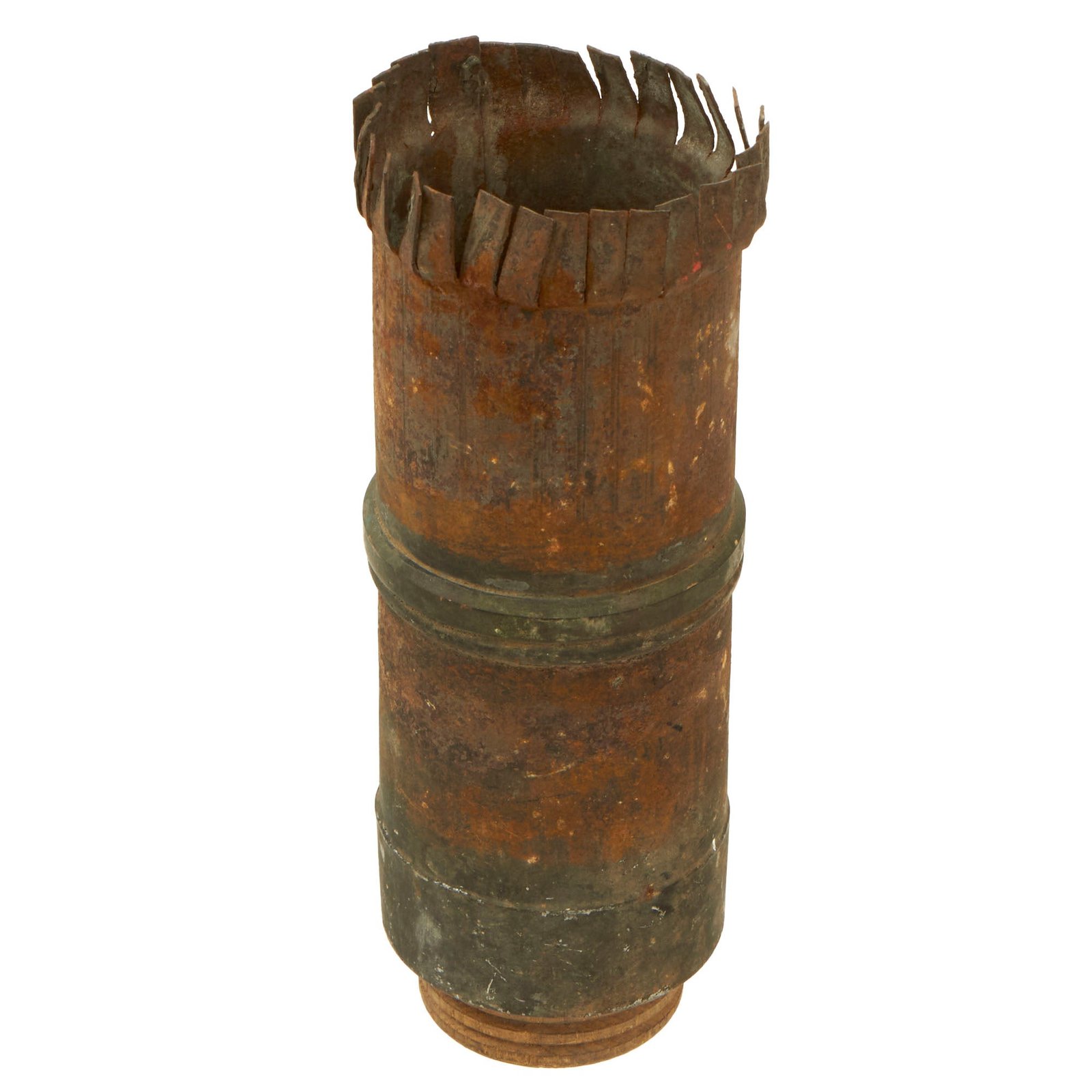 Buy Original U.S. Civil War Inert 3” 12 Pounder Anti-Personnel Canister Shot Unused Shell - Rare | Original Firearms Antique For Sale