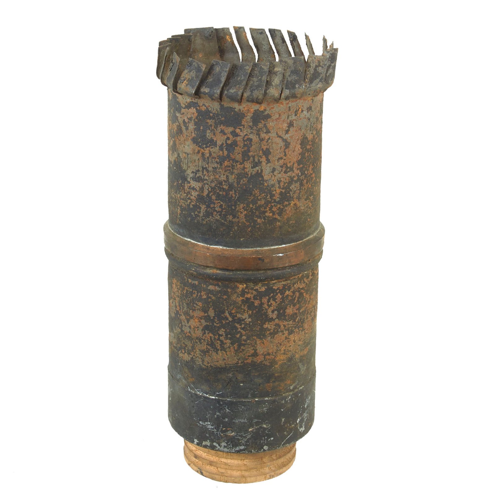 Buy Original U.S. Civil War Inert Rare 3” 12 Pounder Anti-Personnel Canister Shot Shell | Original Firearms Antique For Sale