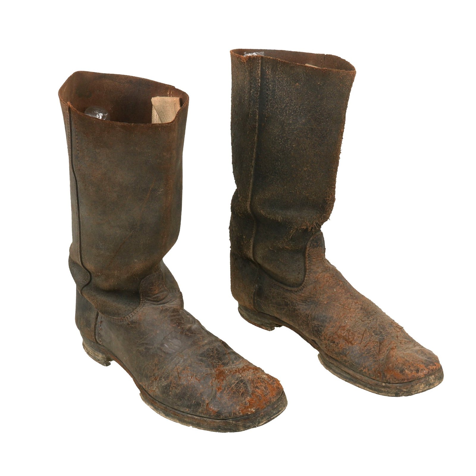 Buy Original Imperial German WWI M1866 Marschstiefel Enlisted Issue Marching Boots with Pull-up Straps - Size 46 | Original Firearms Antique For Sale