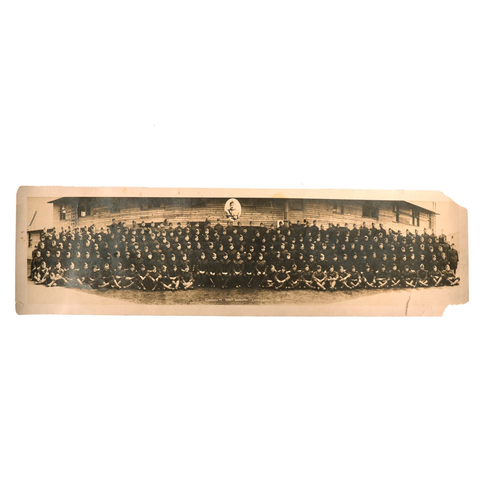Buy Original U.S. WWI 77th Division 306th Infantry Panoramic Signed by Future Secretary of War Robert P. Patterson - 4 x 14” | Original Firearms Antique For Sale