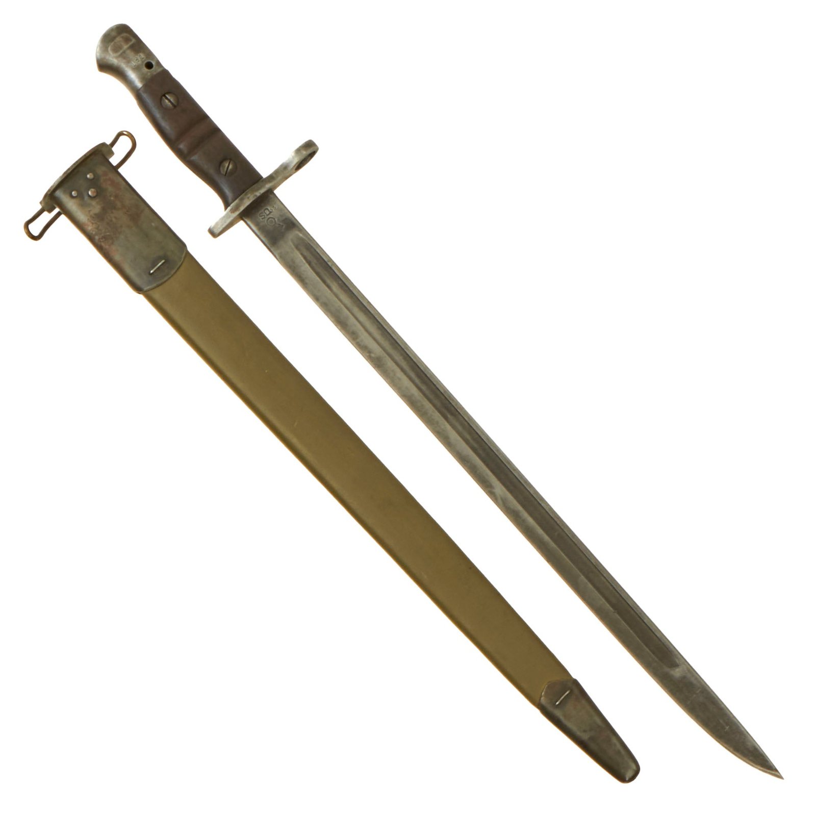 Buy Original U.S. WWI M1917 Enfield Rifle & Trench Gun Bayonet by Remington with Scabbard - Dated 1918 | Original Firearms Antique For Sale