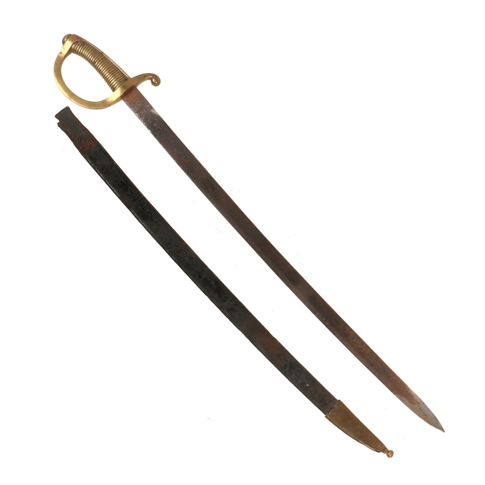 Buy Original Spanish-American War Spanish Artillery NCO’s Sword & Partial Scabbard by Fabrica de Toledo - Dated 1891 - U.S. Bringback | Original Firearms Antique For Sale