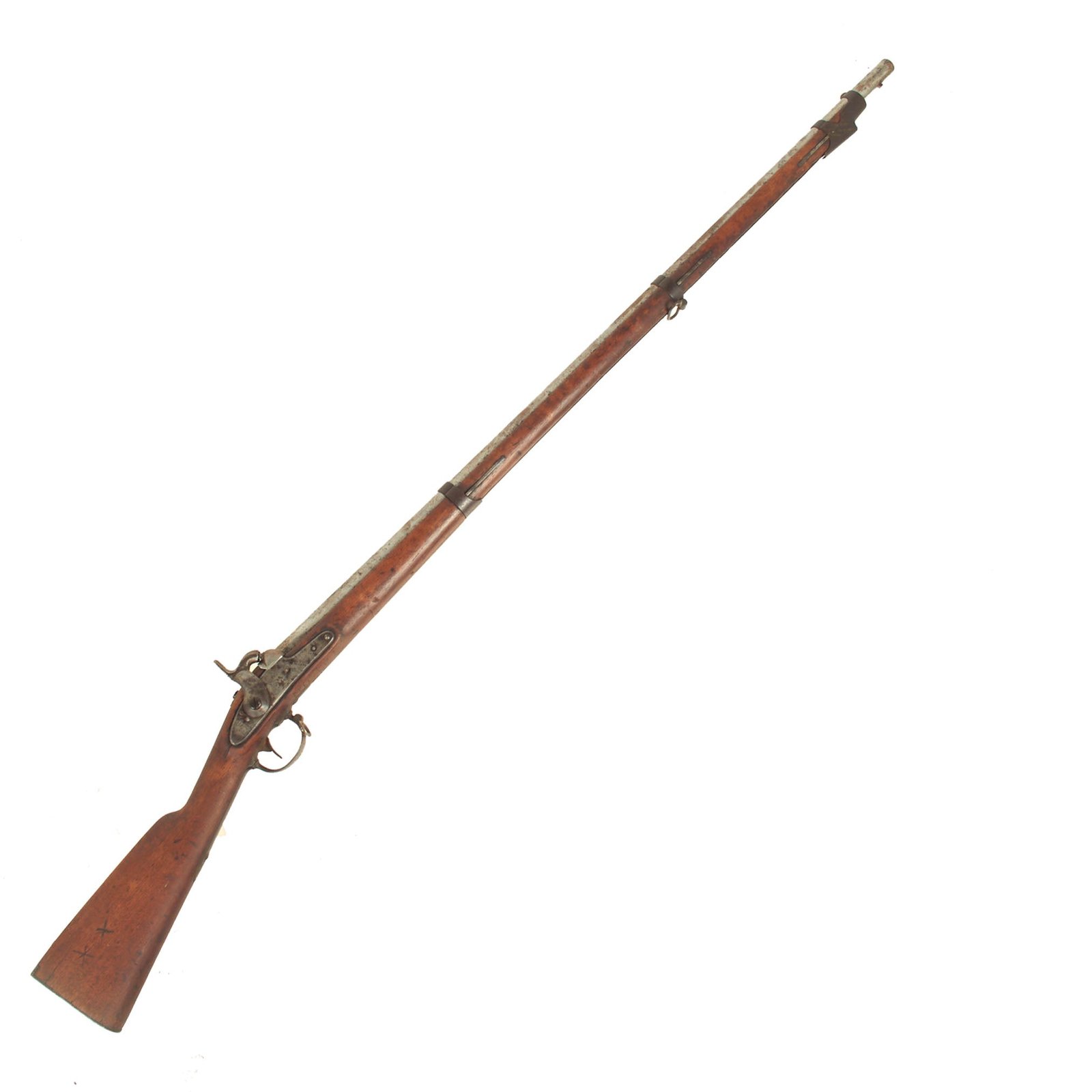 Buy Original U.S. Civil War Era Springfield Model 1842 Percussion Musket by Springfield Armory in "As Found" Condition - dated 1852 | Original Firearms Antique For Sale