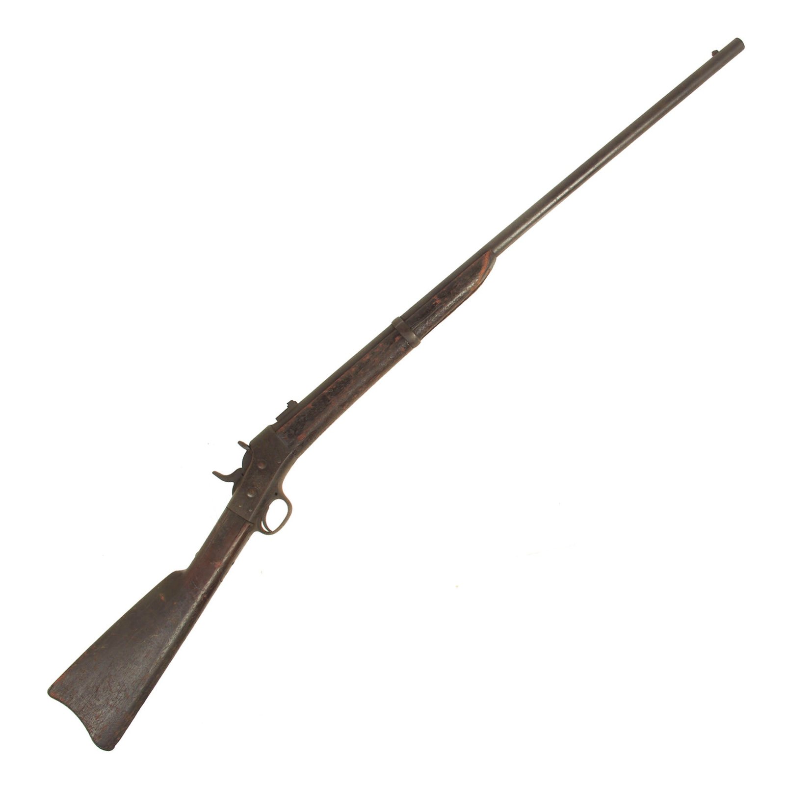Buy Original U.S. Navy Springfield M1870 Remington Rolling Block Sporterized Rifle in in Grade 2 "As Found" Condition - dated 1870 | Original Firearms Antique For Sale