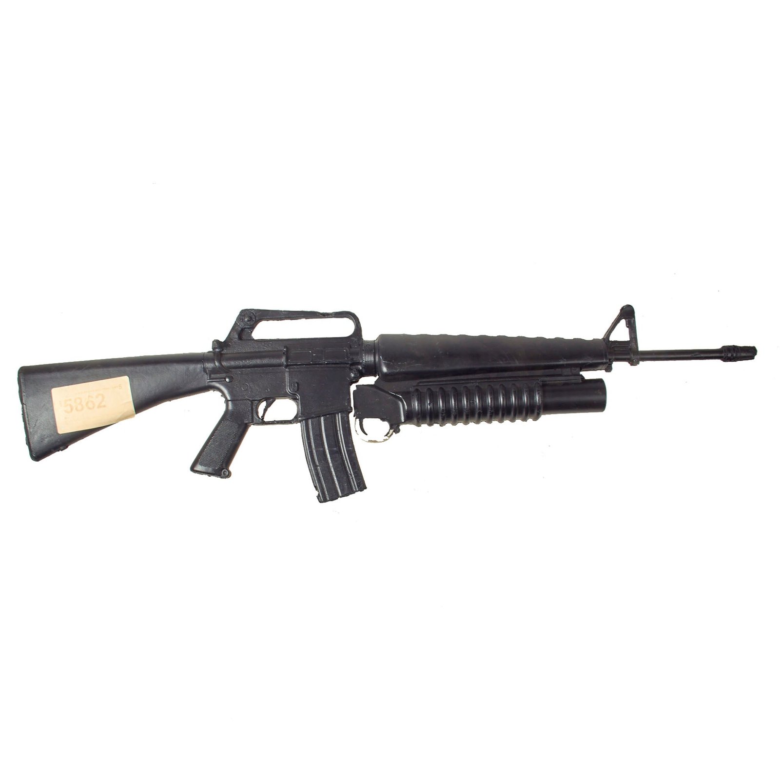 Buy Original Rubber Film Prop Colt M16 With Attached M203 From Ellis Props - As Used in “Entrapment” - M16/M203 Grenade Launcher | Original Firearms Antique For Sale