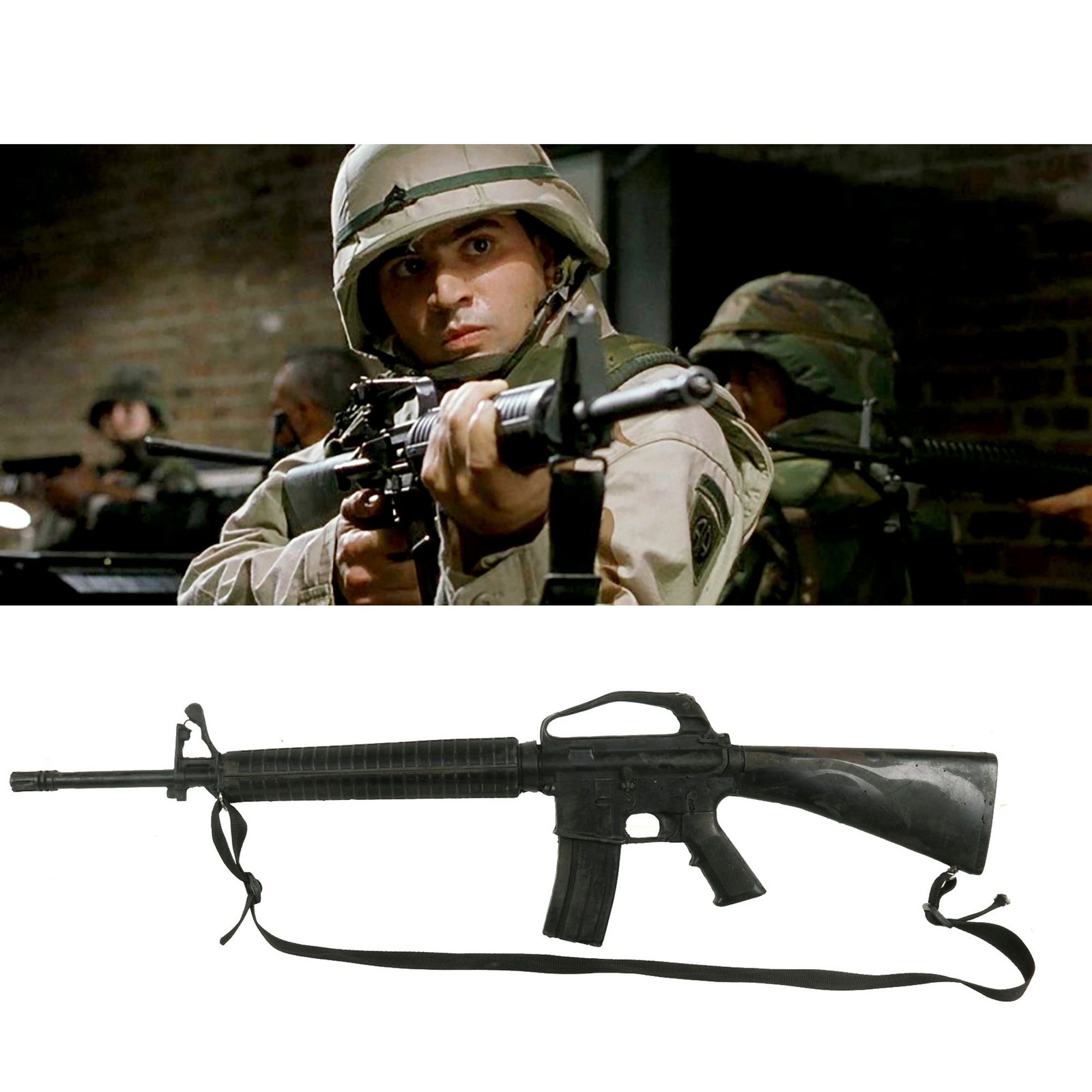 Buy Original Rubber Film Prop Colt M16A2 (“AR15A2”) From Ellis Props - As Used in The Siege | Original Firearms Antique For Sale