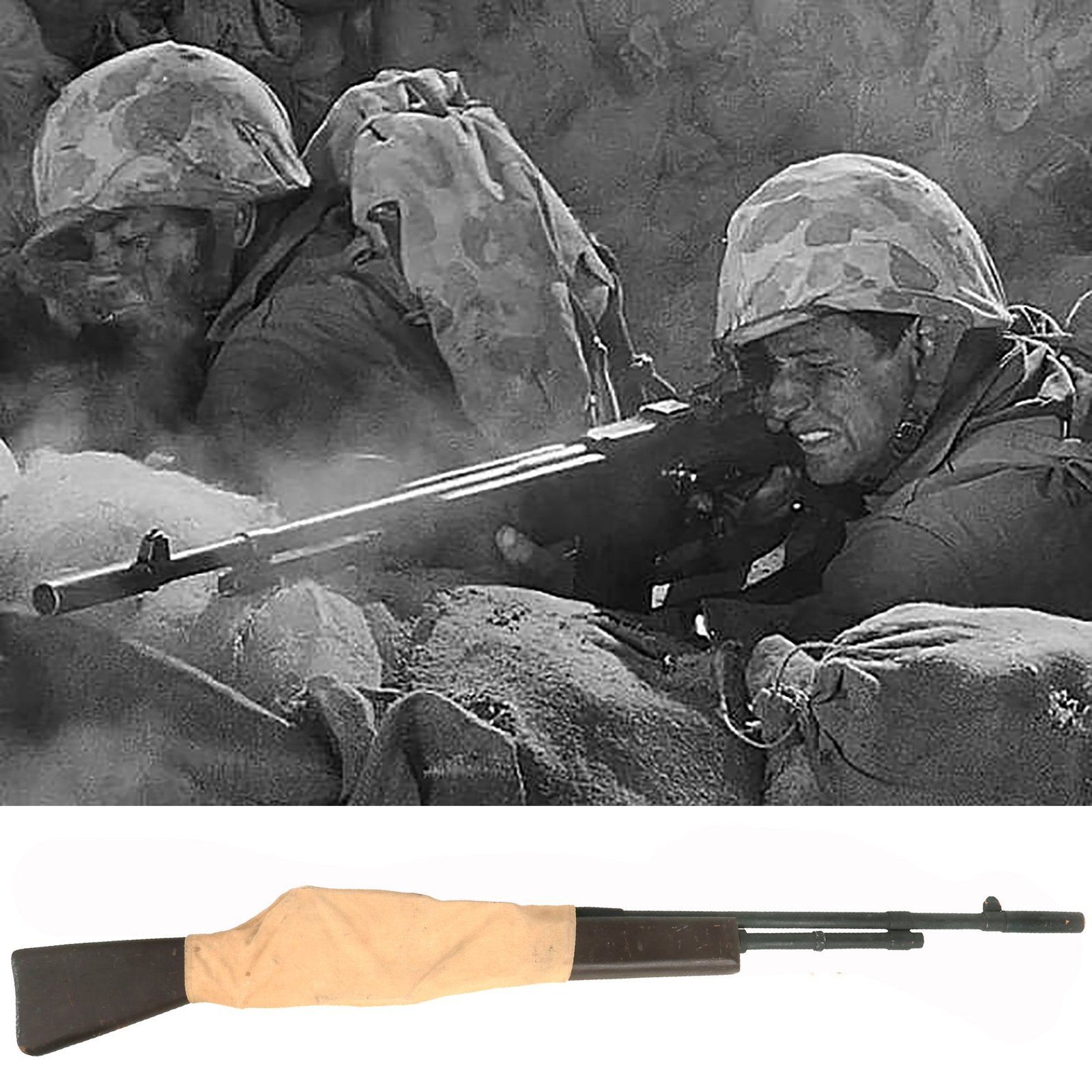 Buy Original Wood Film Prop M1918 Browning Automatic Rifle From Ellis Props - As Used in Sands of Iwo Jima | Original Firearms Antique For Sale