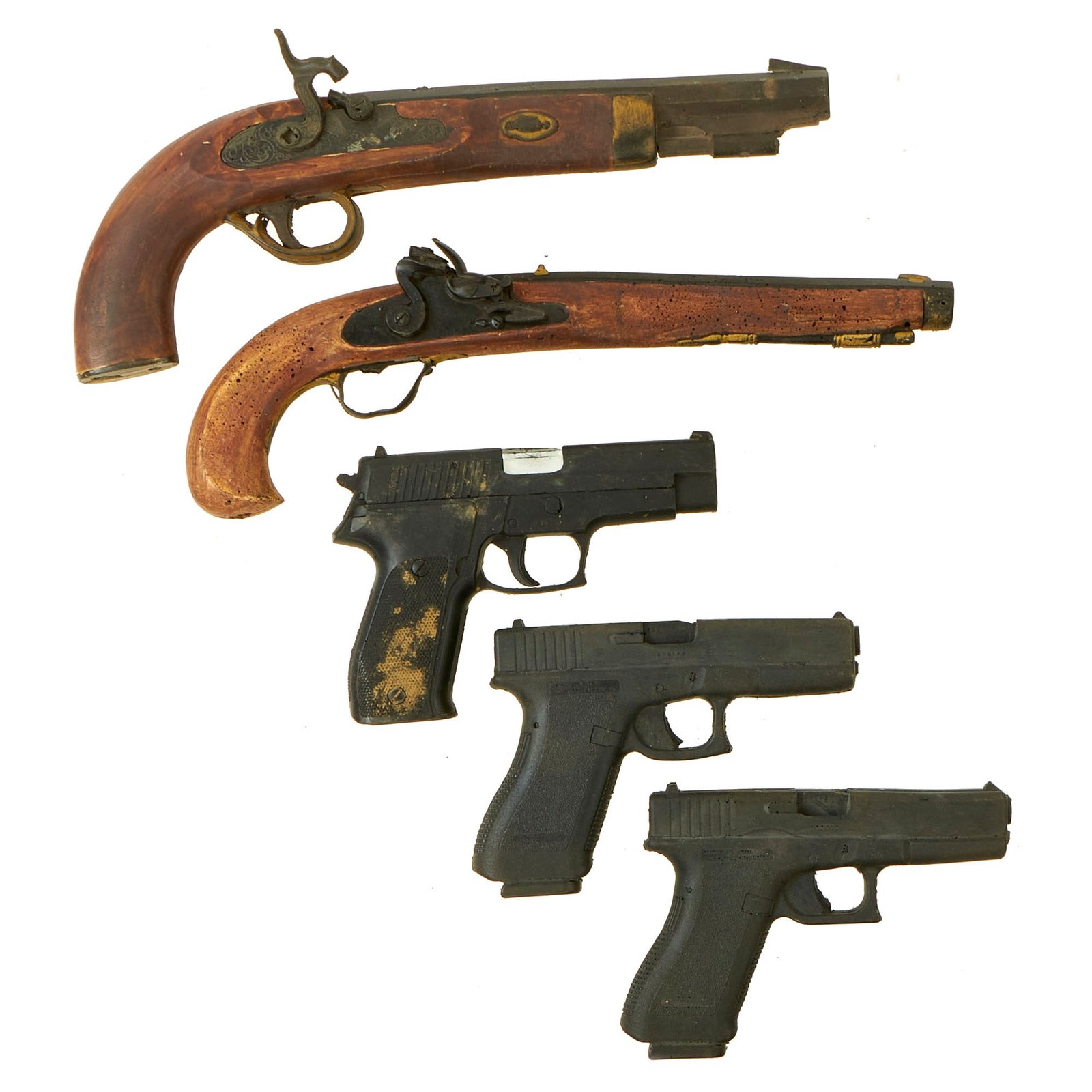 Buy Original Hollywood Film Rubber Prop Pistols from Ellis Props & Graphics - 5 Items | Original Firearms Antique For Sale