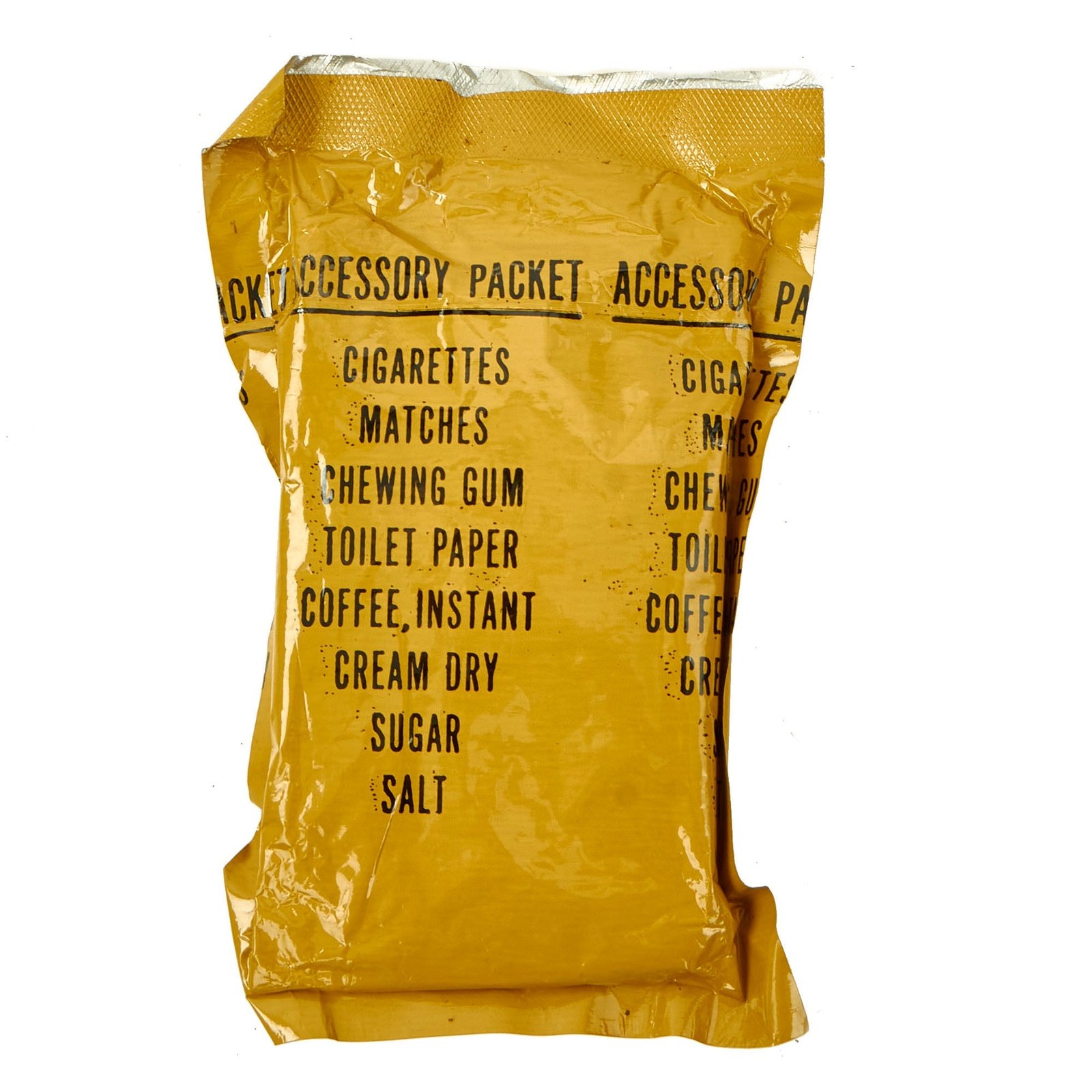 Buy Original U.S. Early Vietnam War Meal, Combat, Individual "C Ration" Accessory Pack - Unopened | Original Firearms Antique For Sale