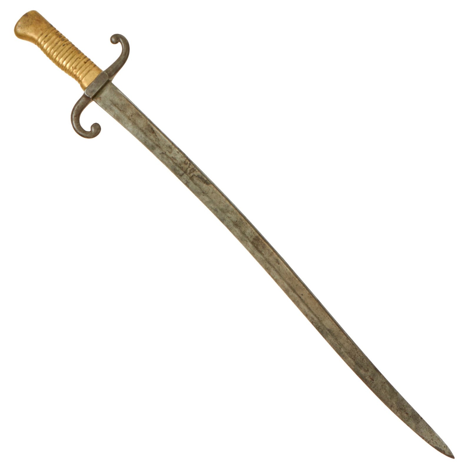 Buy Original German Pre-WWI South American Contract Yataghan Style Artillery Short Sword | Original Firearms Antique For Sale