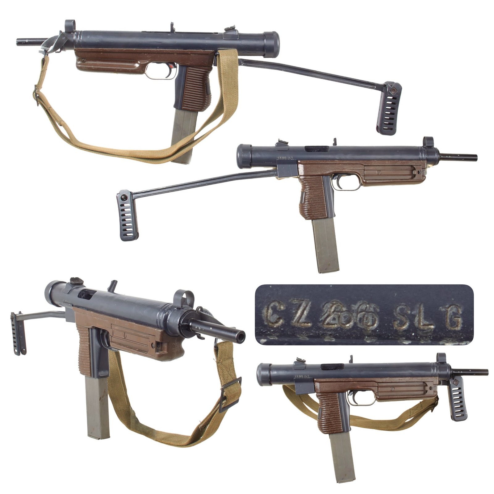 Original Czechoslovakian Cold War Sa 26 (vz. 48b/52) Display Submachine Gun with Magazine & Sling - Bay Of Pigs Invasion