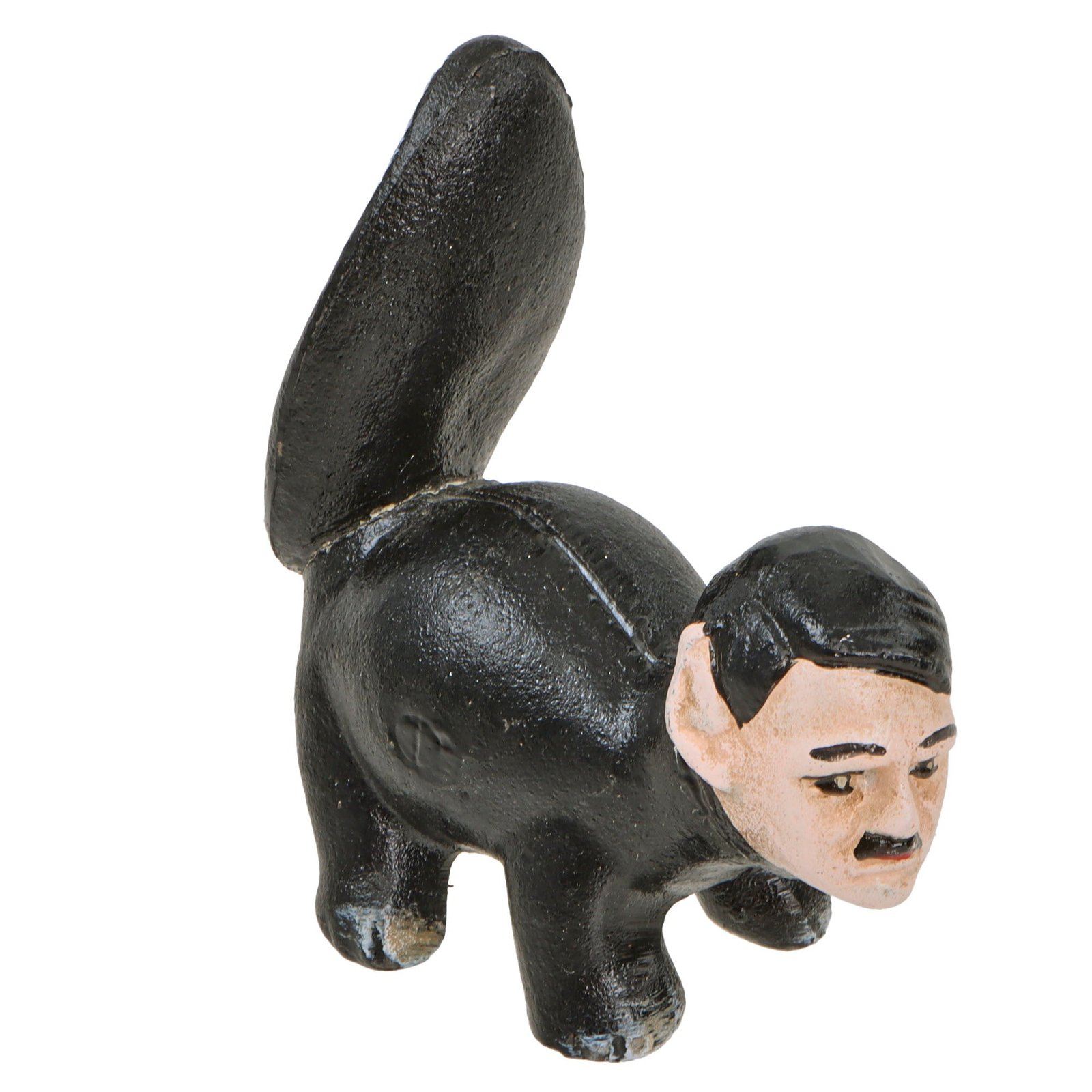 Original U.S. WWII American Anti-German Multi-piece Cast Iron “Der Phew-Ur” Skunk Caricature