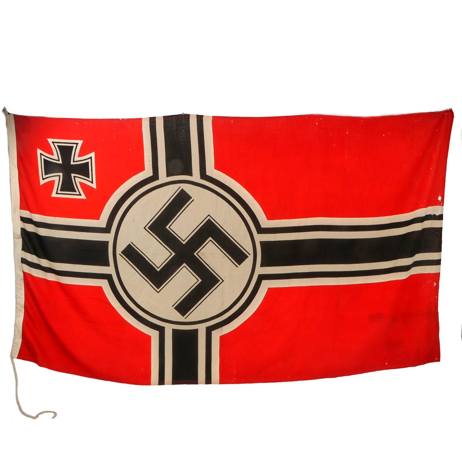 Original German WWII Kriegsmarine 150cm x 250cm Naval Battle Flag by Johann Liebieg & Co. - Reichskriegsflagge