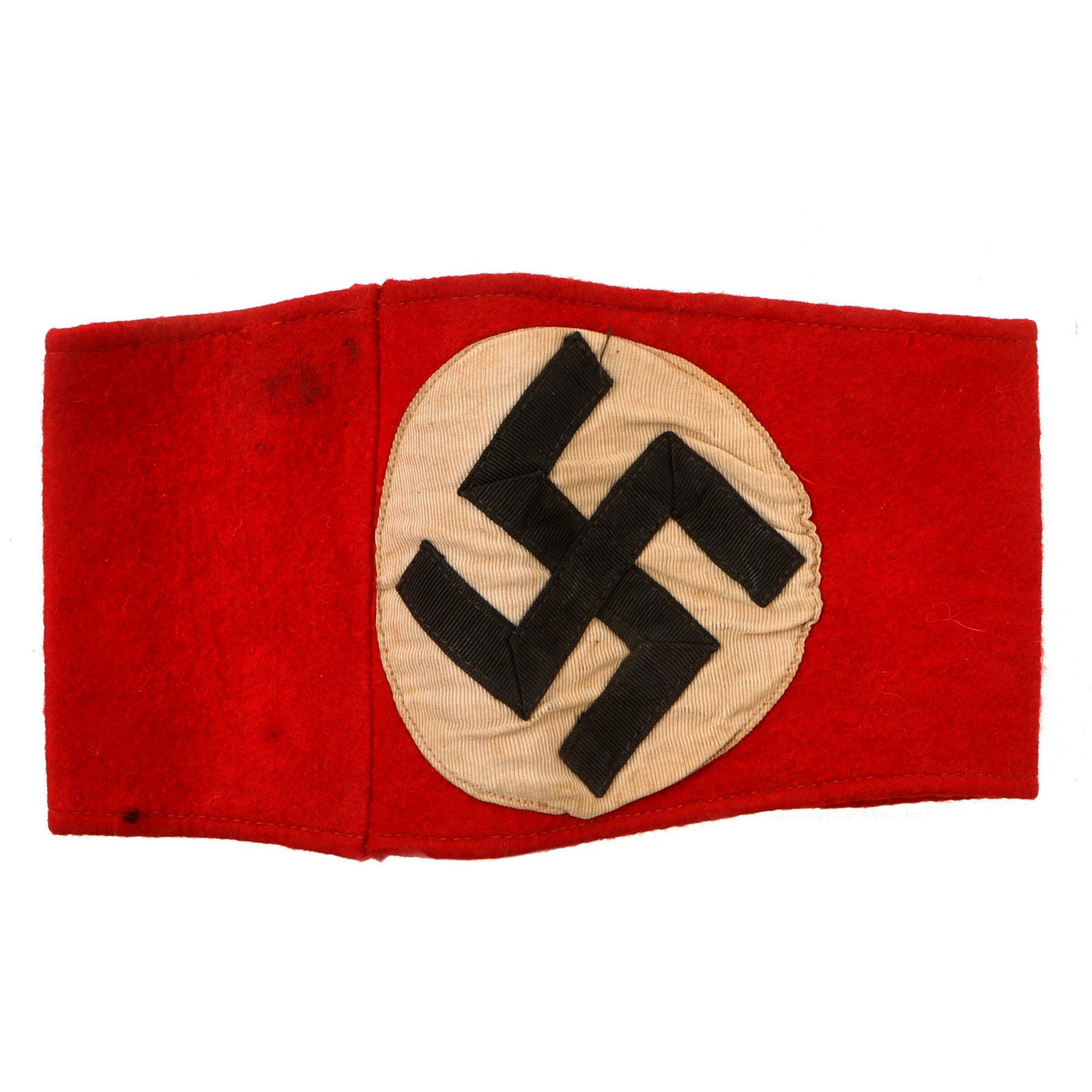 Original German Early WWII NSDAP - SA Multi-piece Wool Felt & Rayon Overcoat Armband