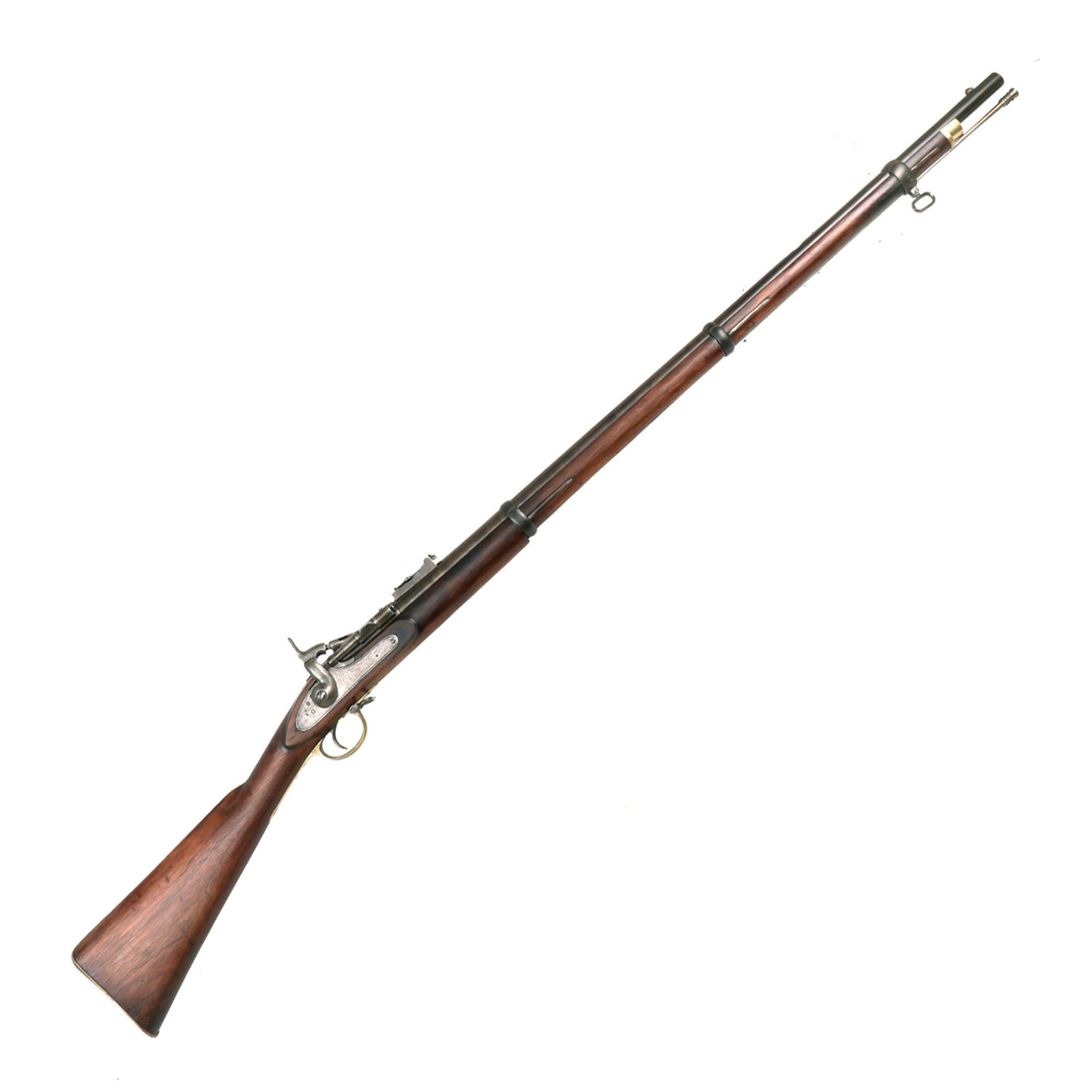 Buy Original British P-1864 Nepalese-made Gurkha Snider Three Band Rifle with Tang Mounted Breech Lock Safety - Nakku Arsenal | Original Firearms Antique For Sale