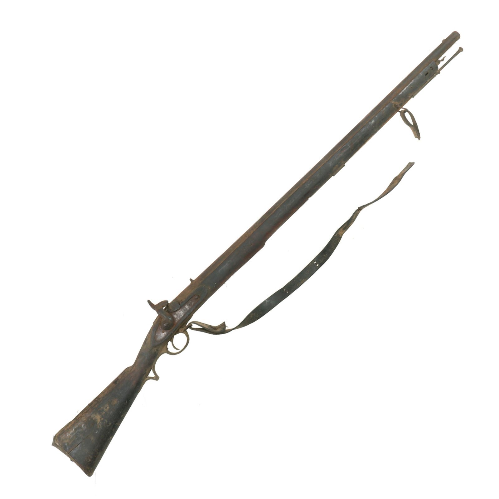 Buy Original British East India Company Model C Musket in As-Found Untouched Condition with Relic Sling | Original Firearms Antique For Sale