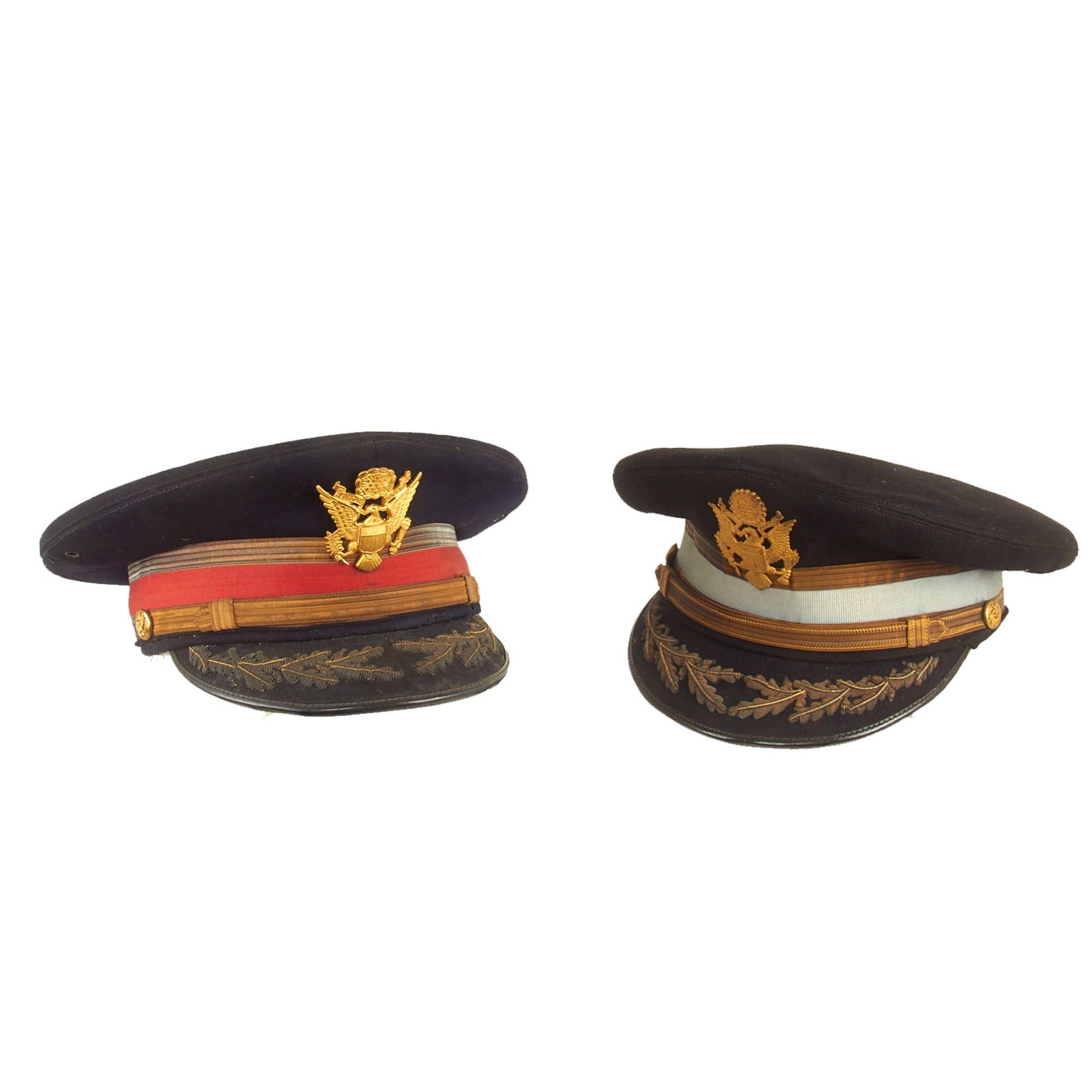 Buy Original U.S. Pre Vietnam War Era Infantry and Artillery Officers’ Dress Blues Peaked VIsor - 2 Items | Original Firearms Antique For Sale