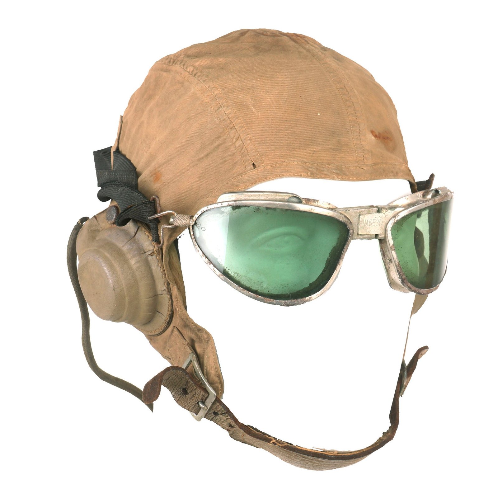 Buy Original U.S. WWII USAAF AN-6530 Goggles and Type A9 Flight Helmet | Original Firearms Antique For Sale