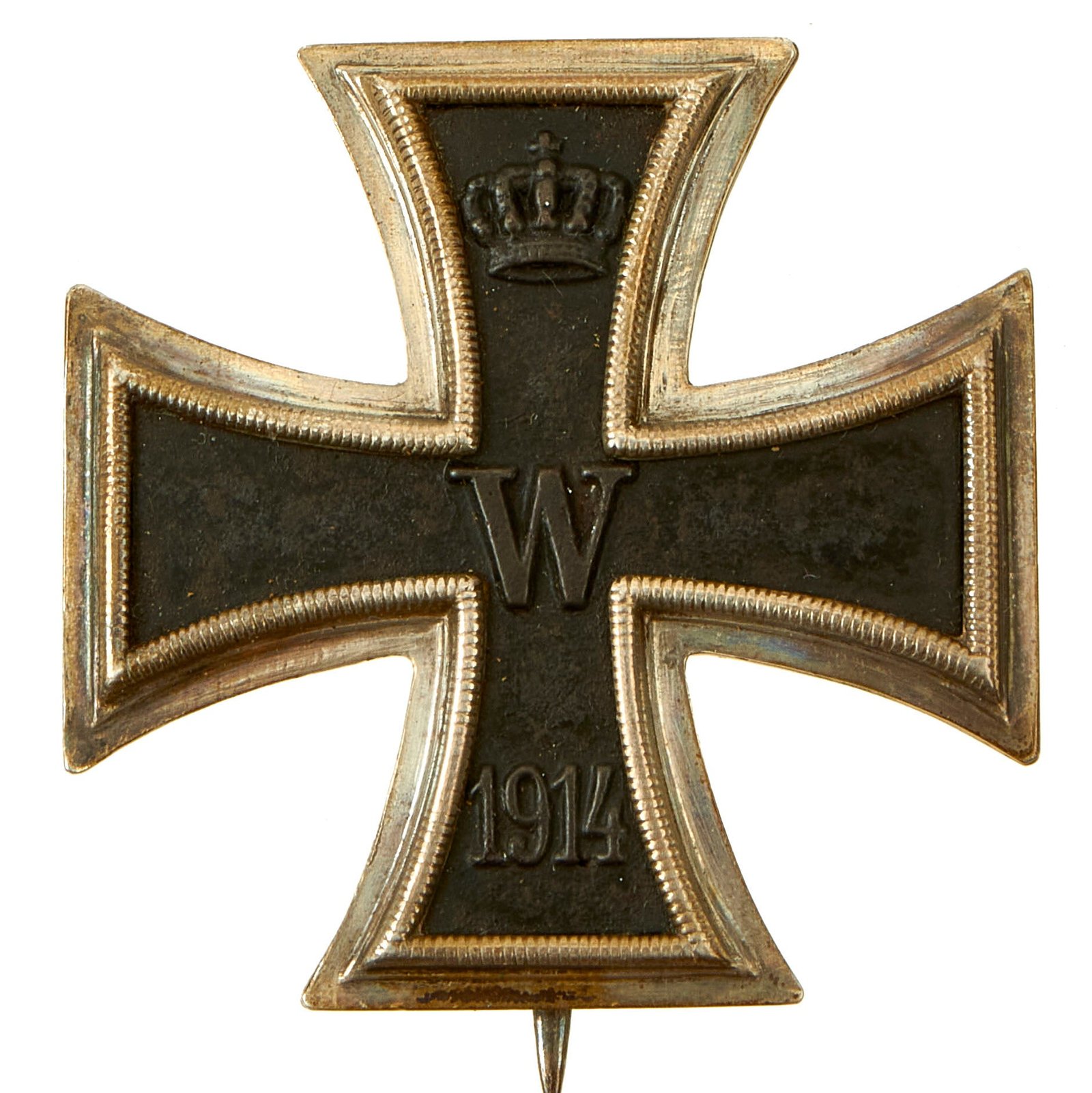Buy Original Imperial German WWI Prussian Iron Cross First Class 1914 with Pinback by the Royal Mint Order - EKI | Original Firearms Antique For Sale