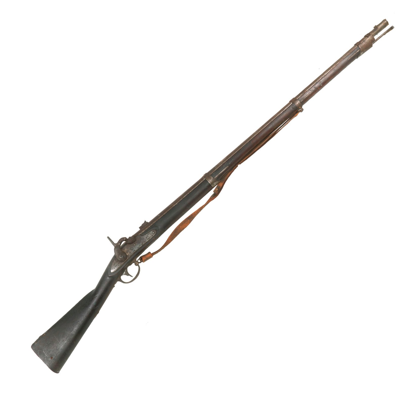 Buy Original U.S. Springfield Model 1822 Musket by Springfield Armory Dated 1829 with Civil War Era Sling - Converted to Percussion Rifle in 1861 by New Jersey | Original Firearms Antique For Sale