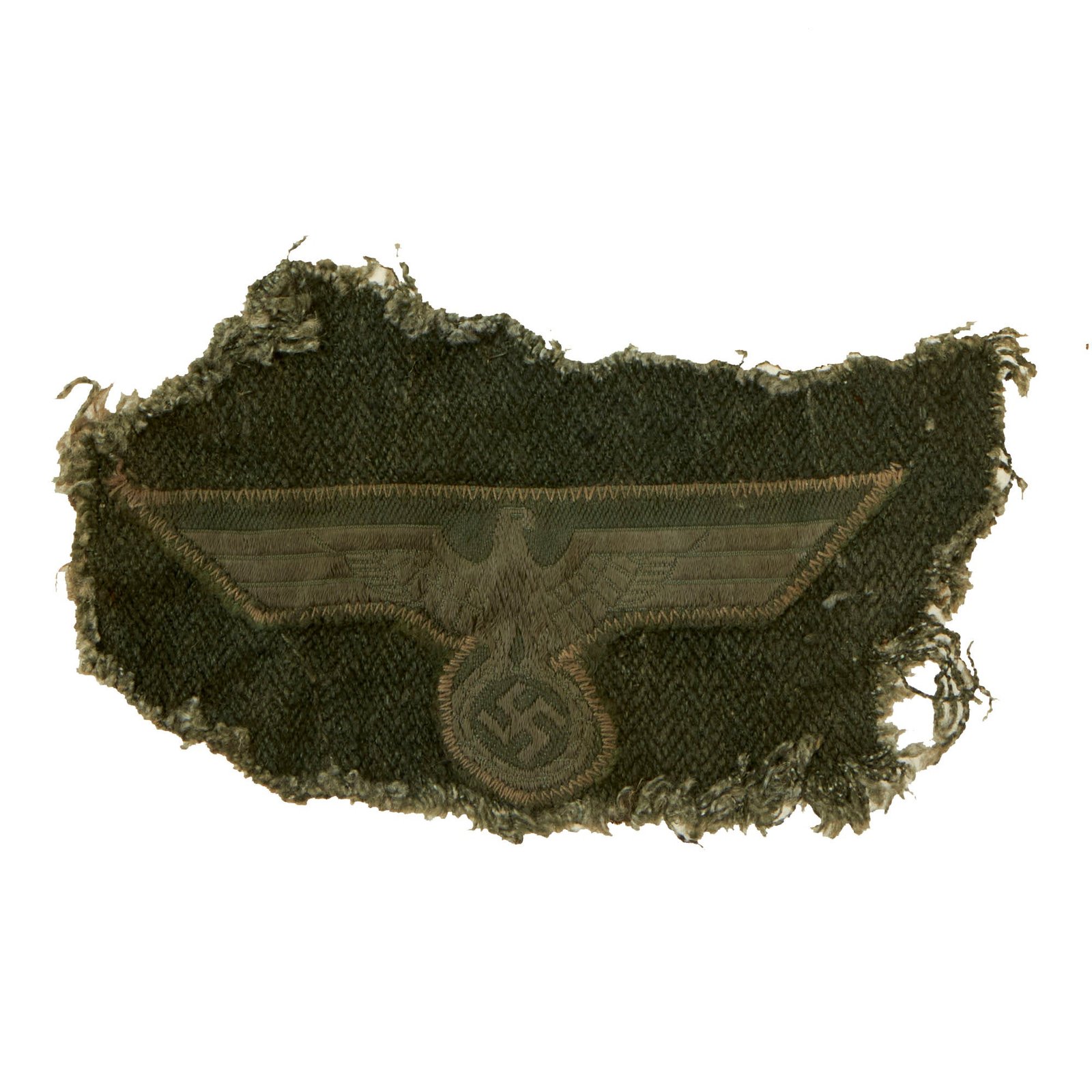 Buy Original German WWII Heer Army EM/NCO BeVo Breast Eagle - HBT Drilljacke Tunic Cut Off | Original Firearms Antique For Sale
