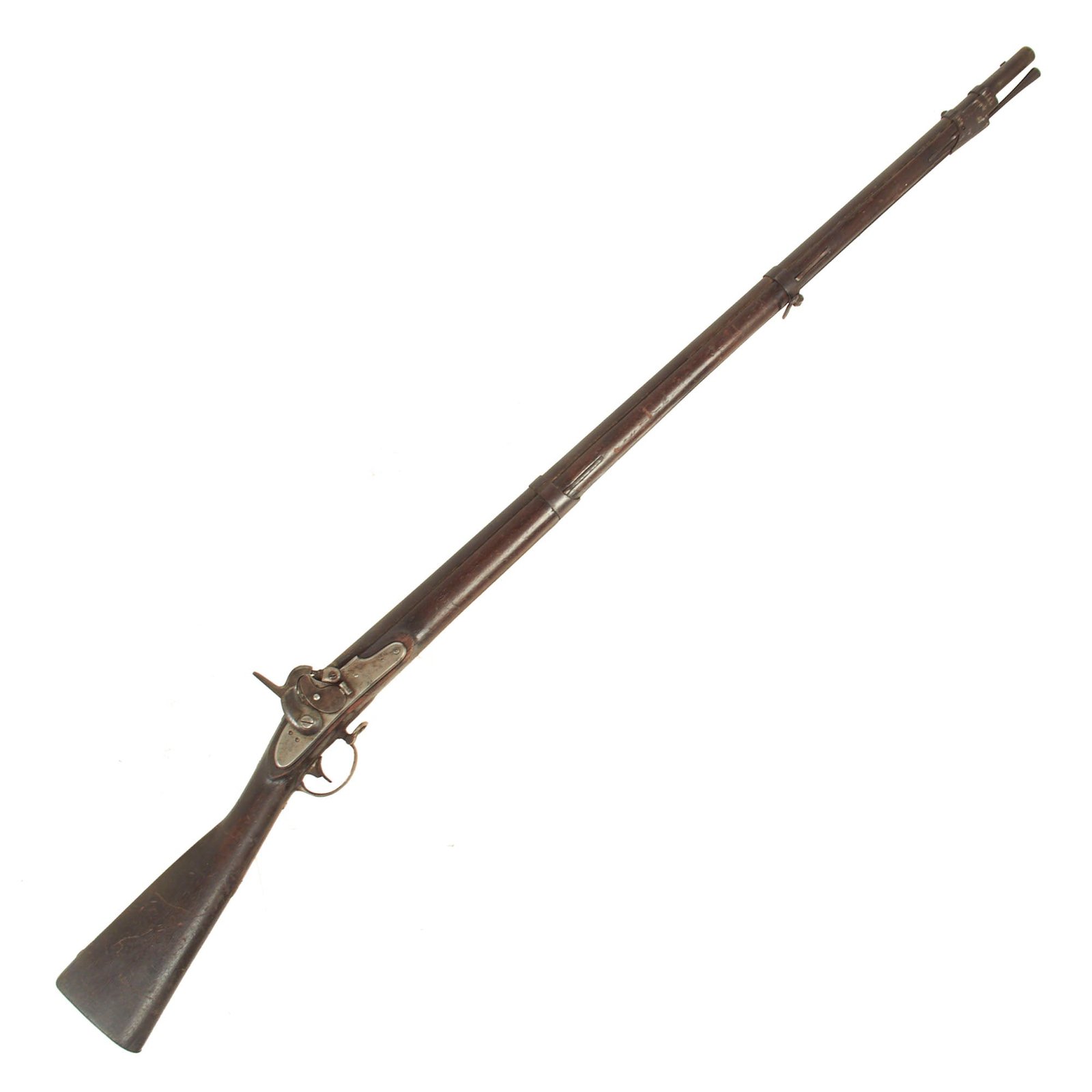 Buy Original U.S. Civil War Remington-Maynard Tape Primer Percussion Converted M1835 Musket in "As Found" Condition - dated 1855 | Original Firearms Antique For Sale