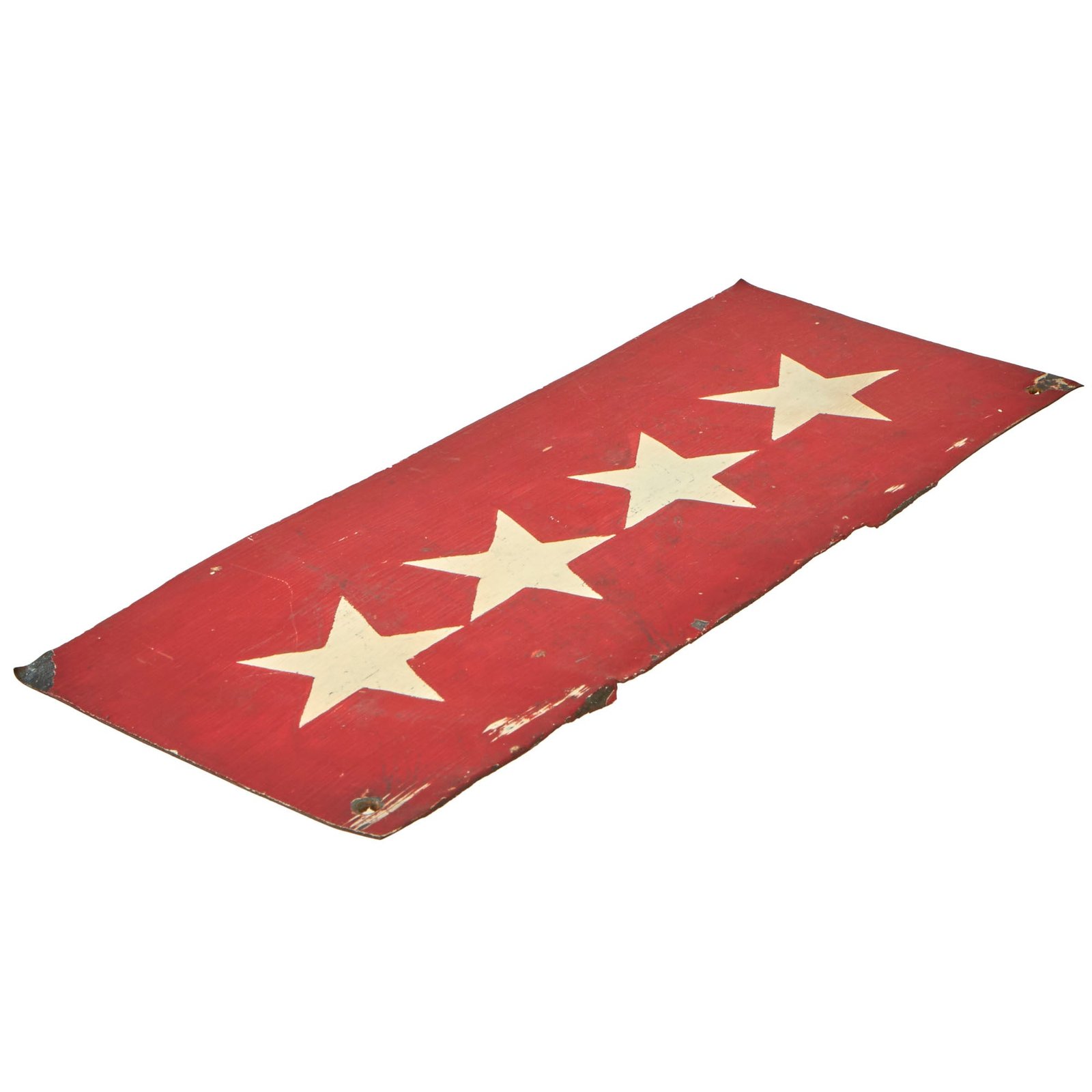 Buy Original U.S. WWI Era Army Four Star General Military Vehicle Identification Plate - “Field Made” | Original Firearms Antique For Sale