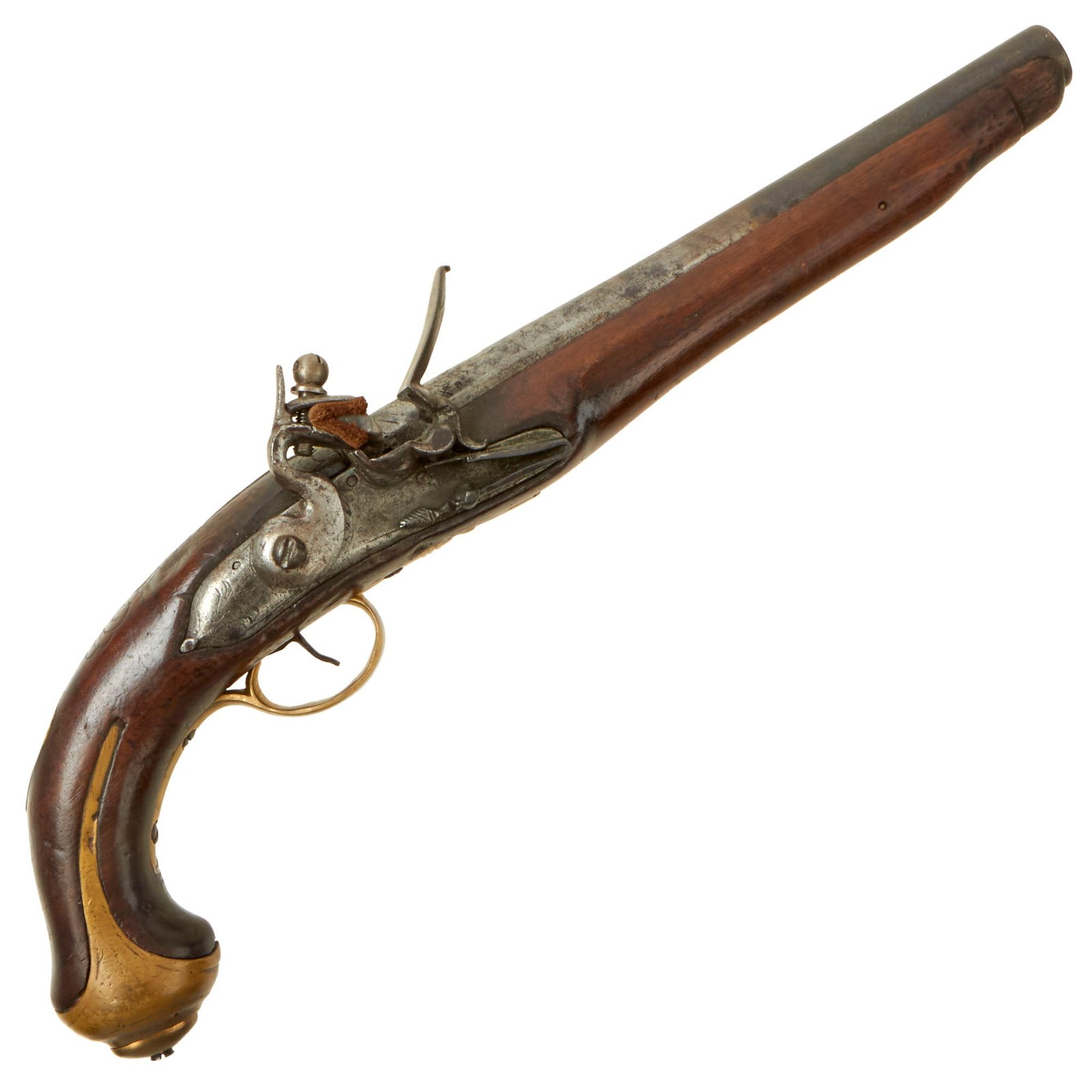 Buy Original 19th Century Eastern Mediterranean Flintlock Holster Pistol - Circa 1800 | Original Firearms Antique For Sale