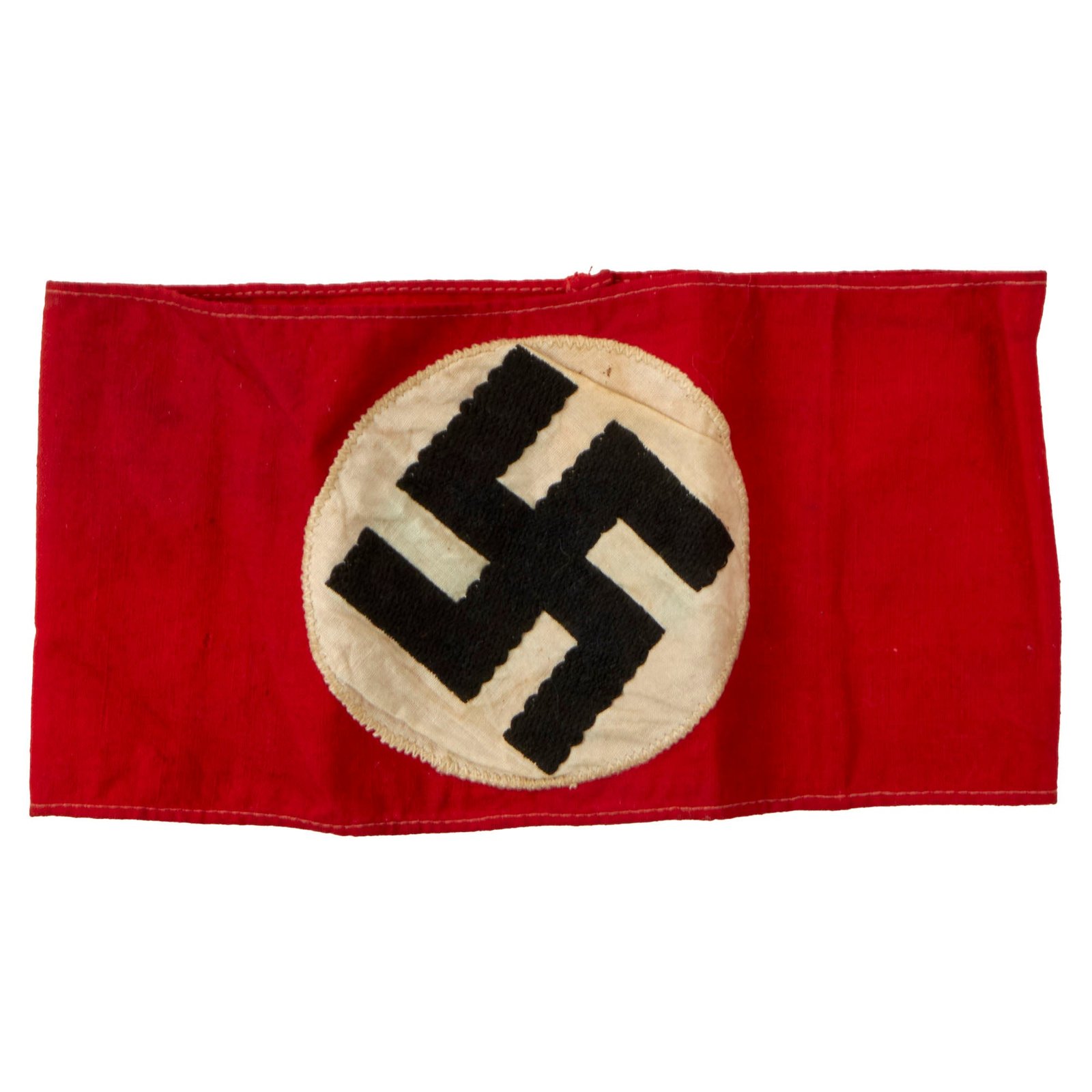 Buy Original German WWII NSDAP Multi-piece Cotton Armband with Embroidered Insignia | Original Firearms Antique For Sale