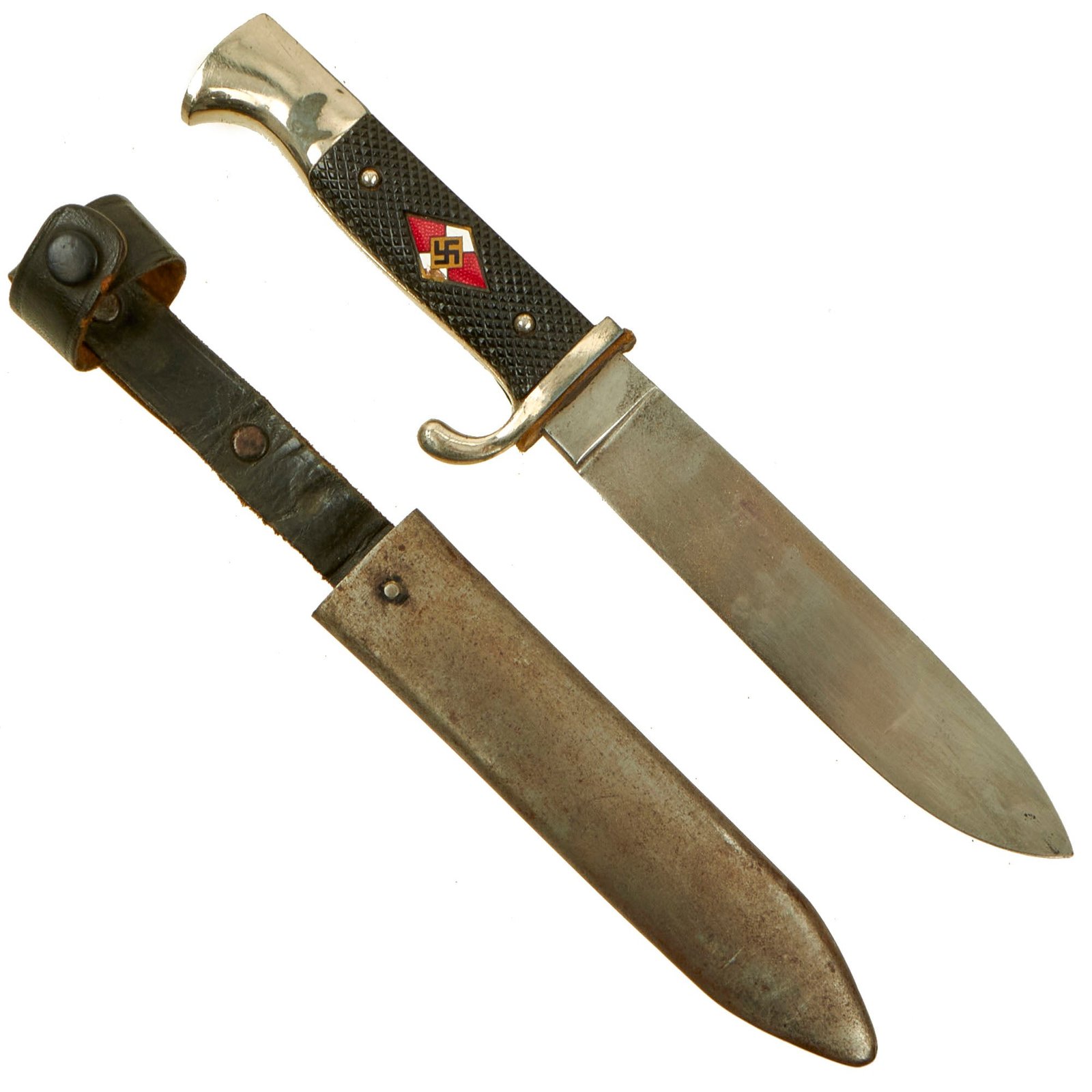 Buy Original German WWII Late Pattern HJ Knife by E. & F. Hörster of Solingen with Scabbard - RZM M7/36 | Original Firearms Antique For Sale