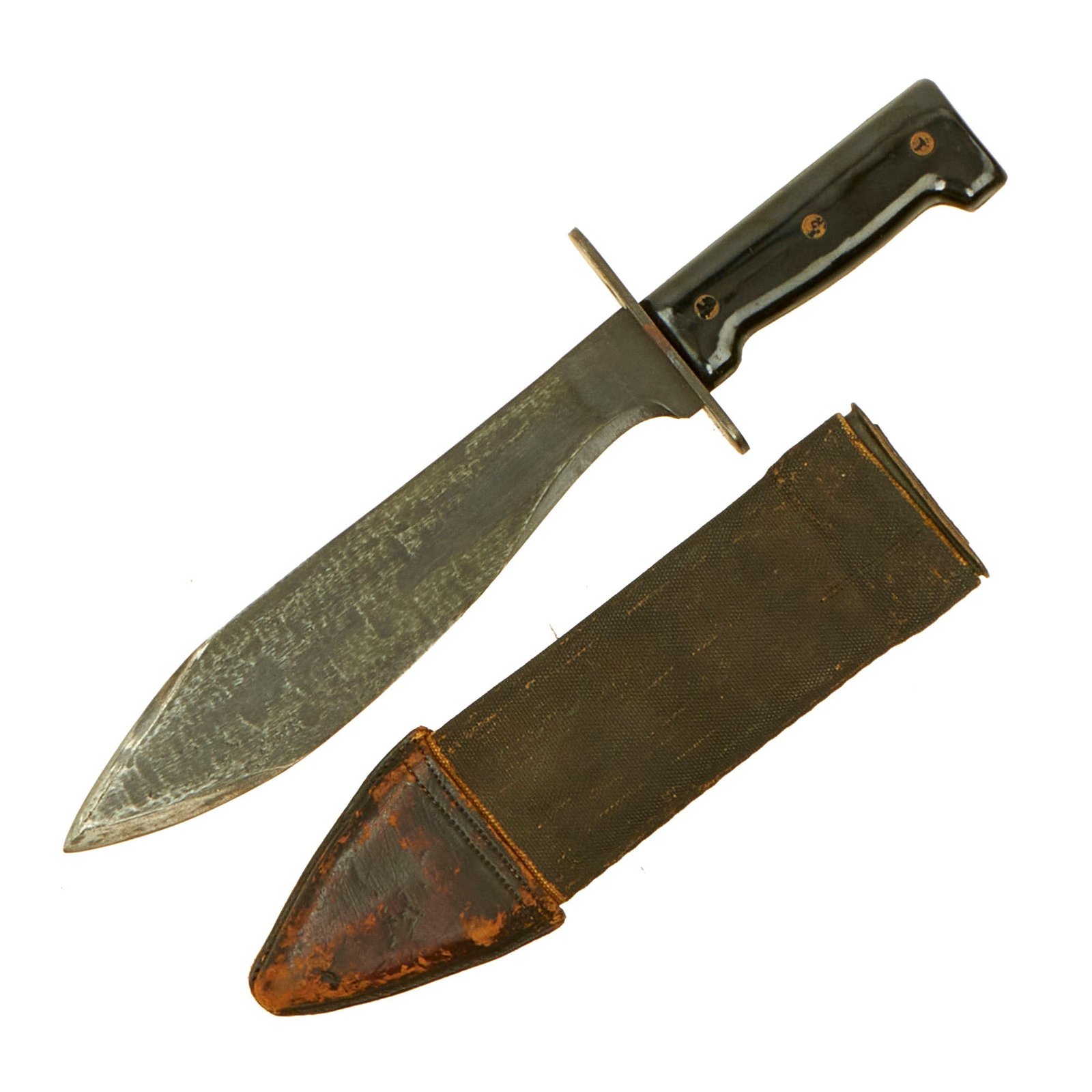 Buy Original Vietnam War Era Japanese Made M1917 Bolo by KIFFE With WWI Brauer Bros 1918 Dated Scabbard | Original Firearms Antique For Sale