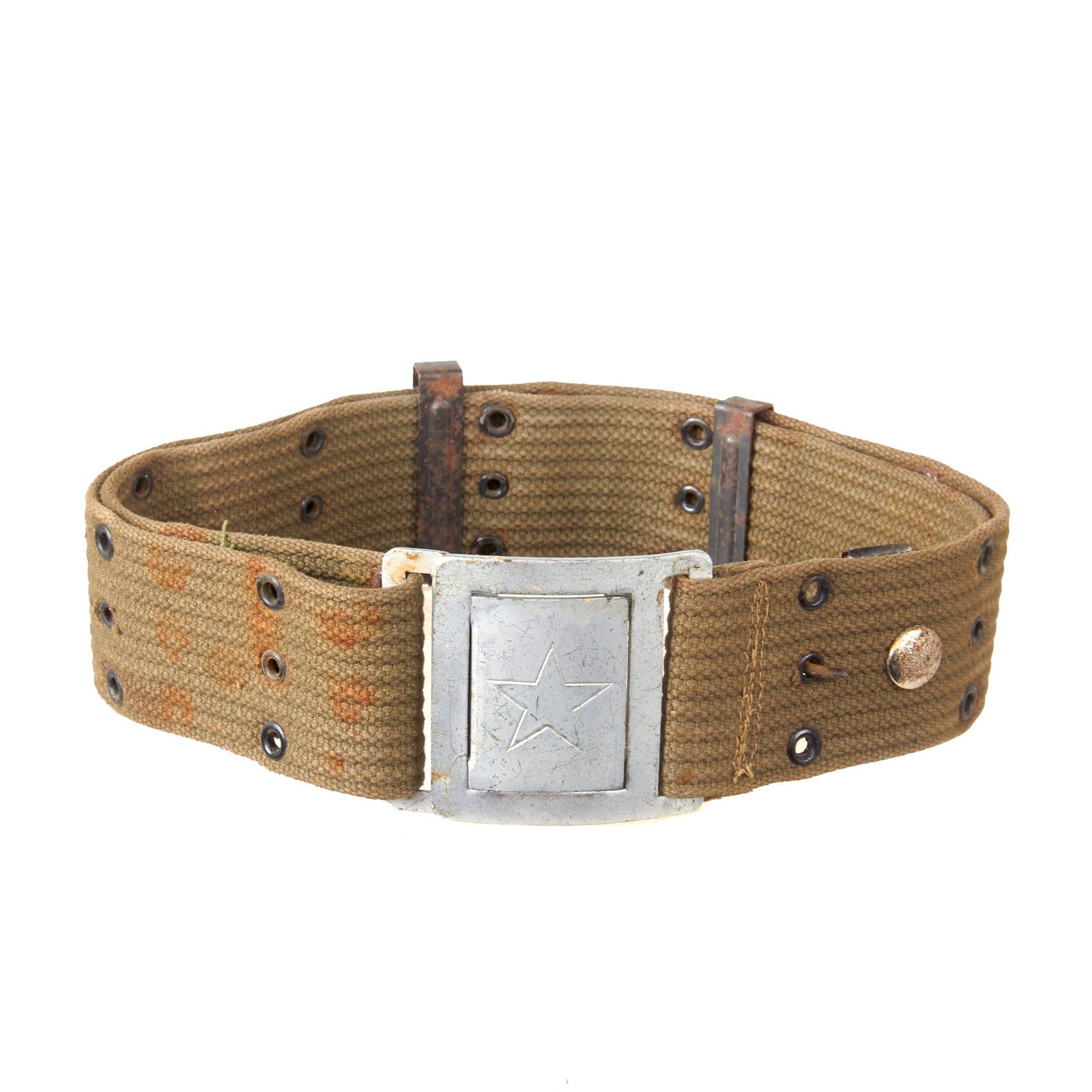 Original U.S. Vietnam War North Vietnamese Army NVA Waist Belt with Steel Buckle