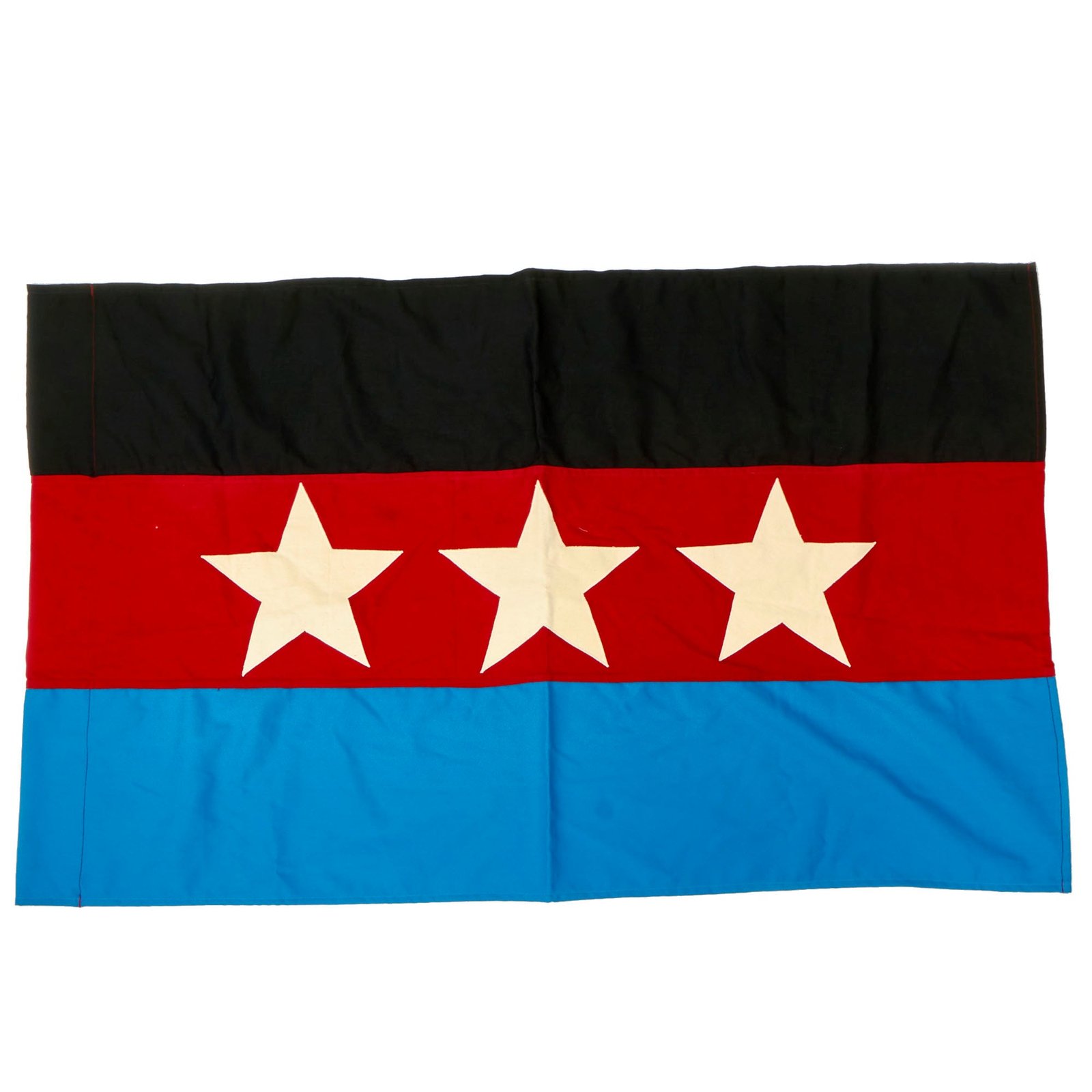 Buy Original Vietnam War “Front Unifié pour la Libération des Races Opprimées” (FULRO) Montagnard flag (Unified Front for the Liberation of Oppressed Races) - 40” x 24” | Original Firearms Antique For Sale