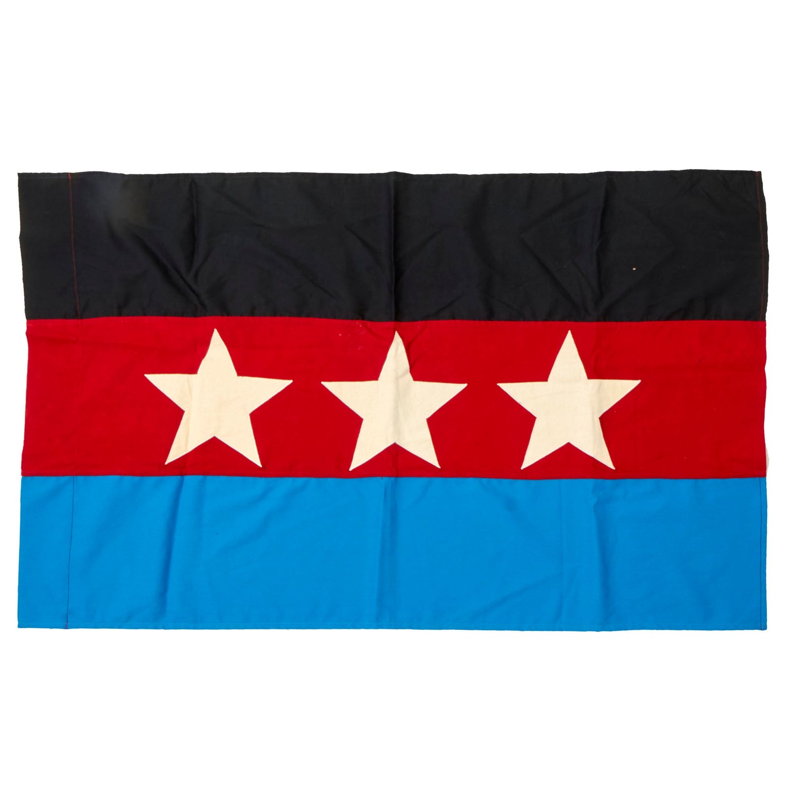 Buy Original Vietnam War “Front Unifié pour la Libération des Races Opprimées” (FULRO) Montagnard flag (Unified Front for the Liberation of Oppressed Races) - 40 x 24” | Original Firearms Antique For Sale
