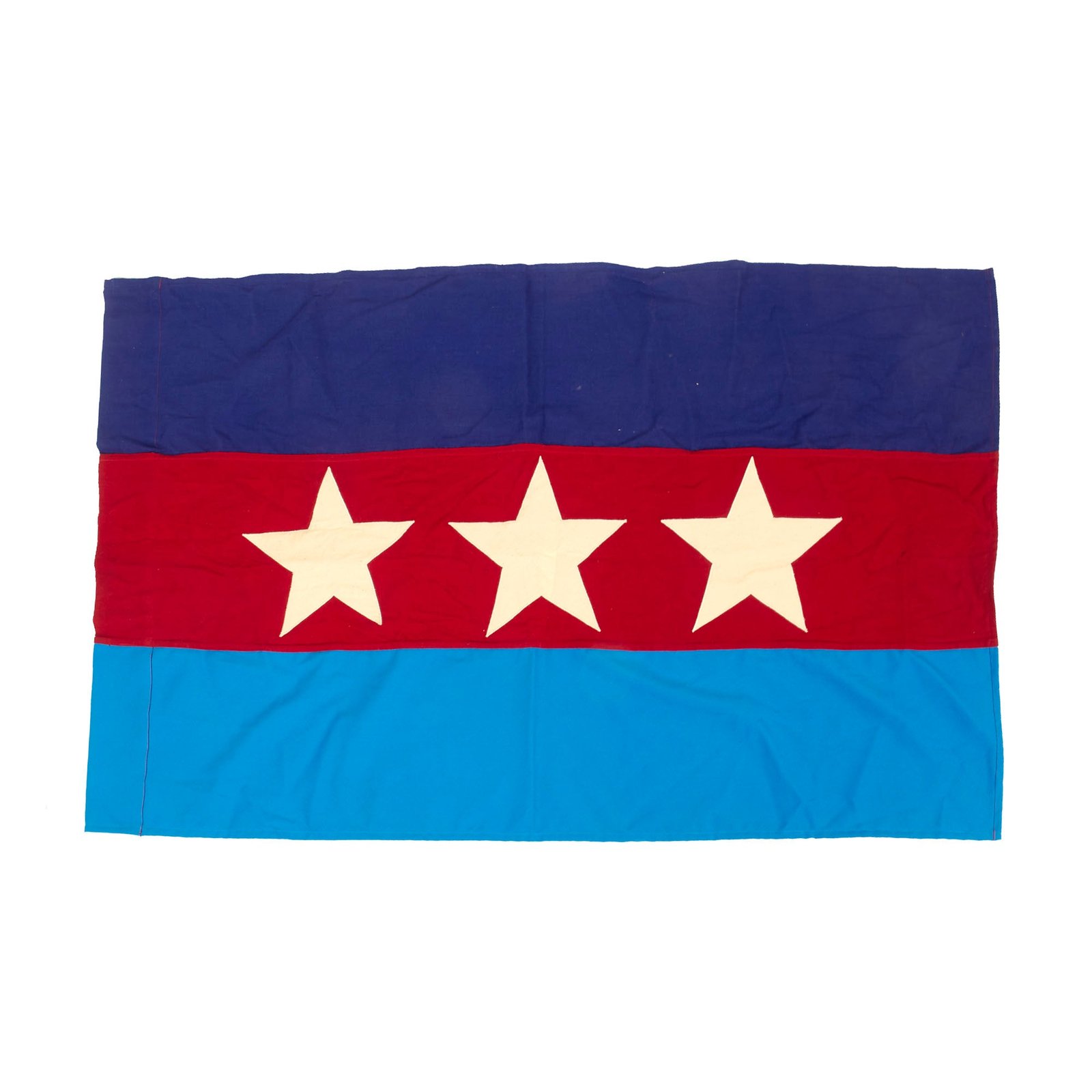 Buy Original Vietnam War “Front Unifié pour la Libération des Races Opprimées” (FULRO) Montagnard flag (Unified Front for the Liberation of Oppressed Races) - 40” x 24” | Original Firearms Antique For Sale