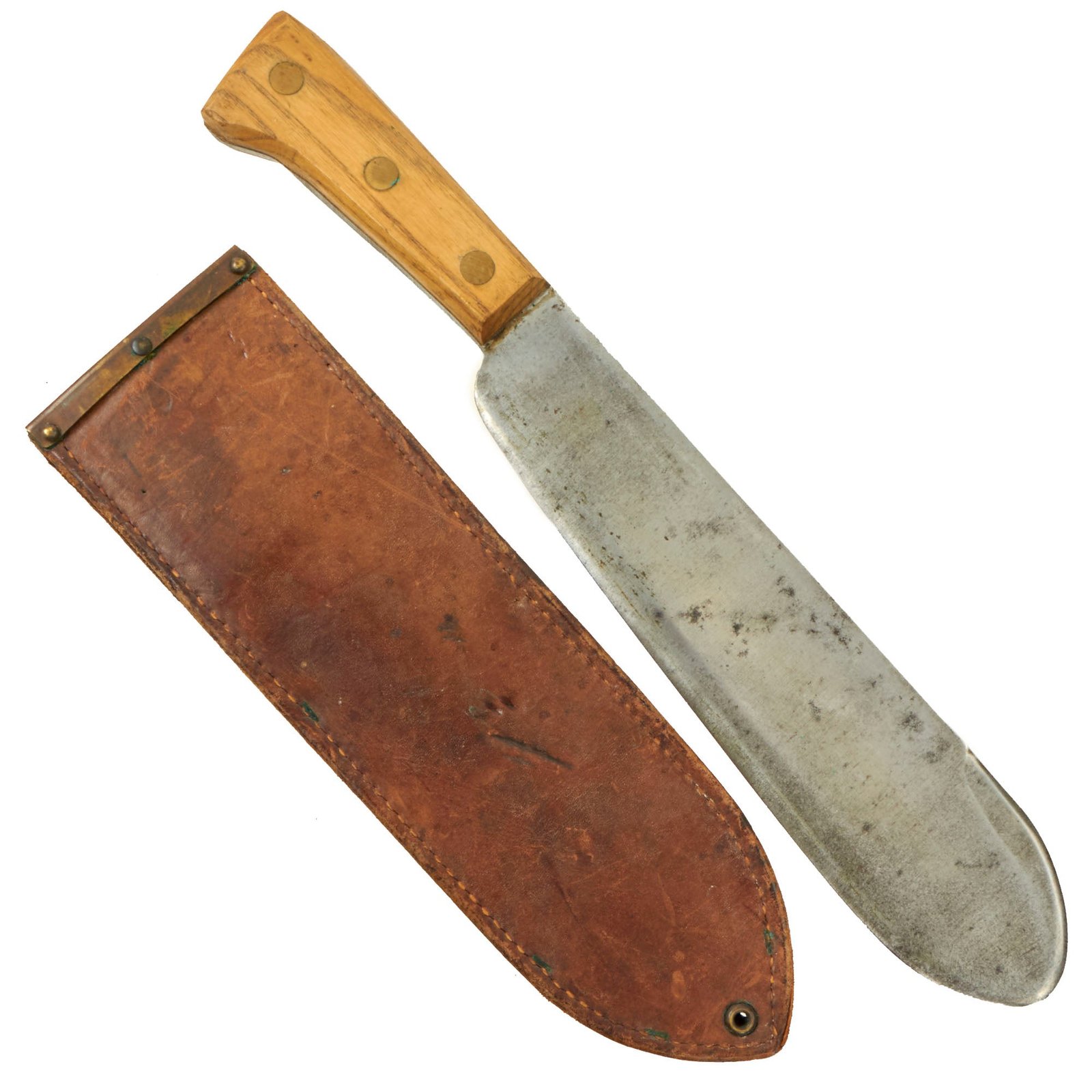Buy Original U.S. WWII USMC Bolo Knife by Chatillon, N.Y. with BOYT 1945 Scabbard | Original Firearms Antique For Sale