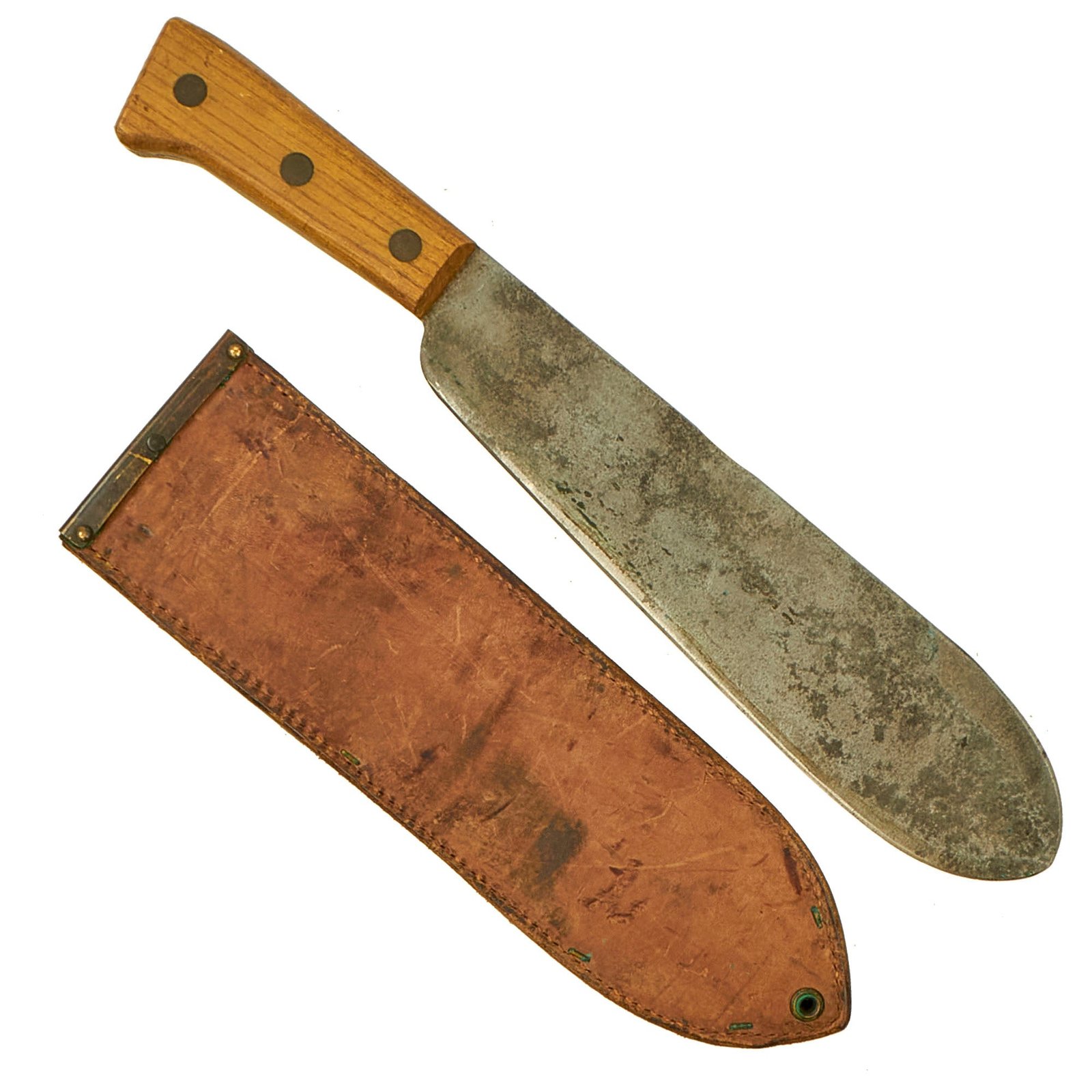 Buy Original U.S. WWII USMC Bolo Knife by Chatillon, N.Y. with BOYT 1945 Scabbard | Original Firearms Antique For Sale