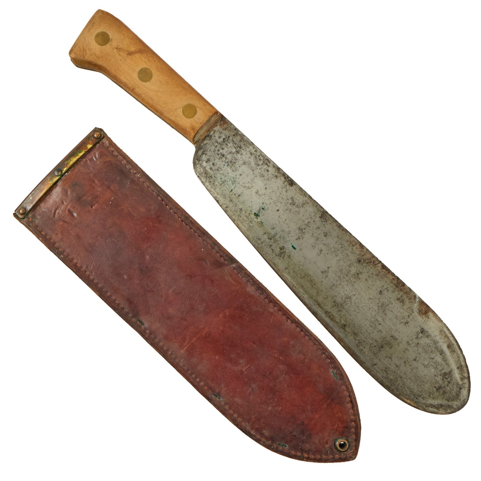 Buy Original U.S. WWII USMC Bolo Knife by Chatillon, N.Y. with BOYT 1944 Scabbard | Original Firearms Antique For Sale