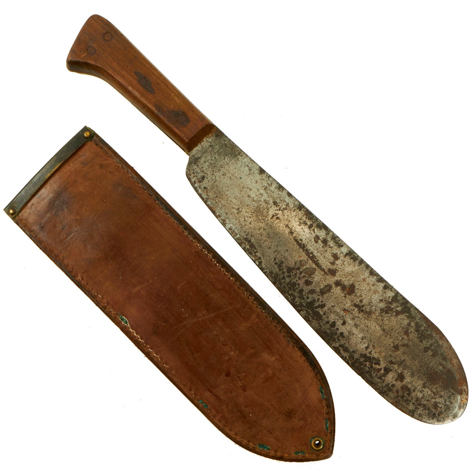 Buy Original U.S. WWII USMC Bolo Knife with BOYT 1943 Scabbard | Original Firearms Antique For Sale