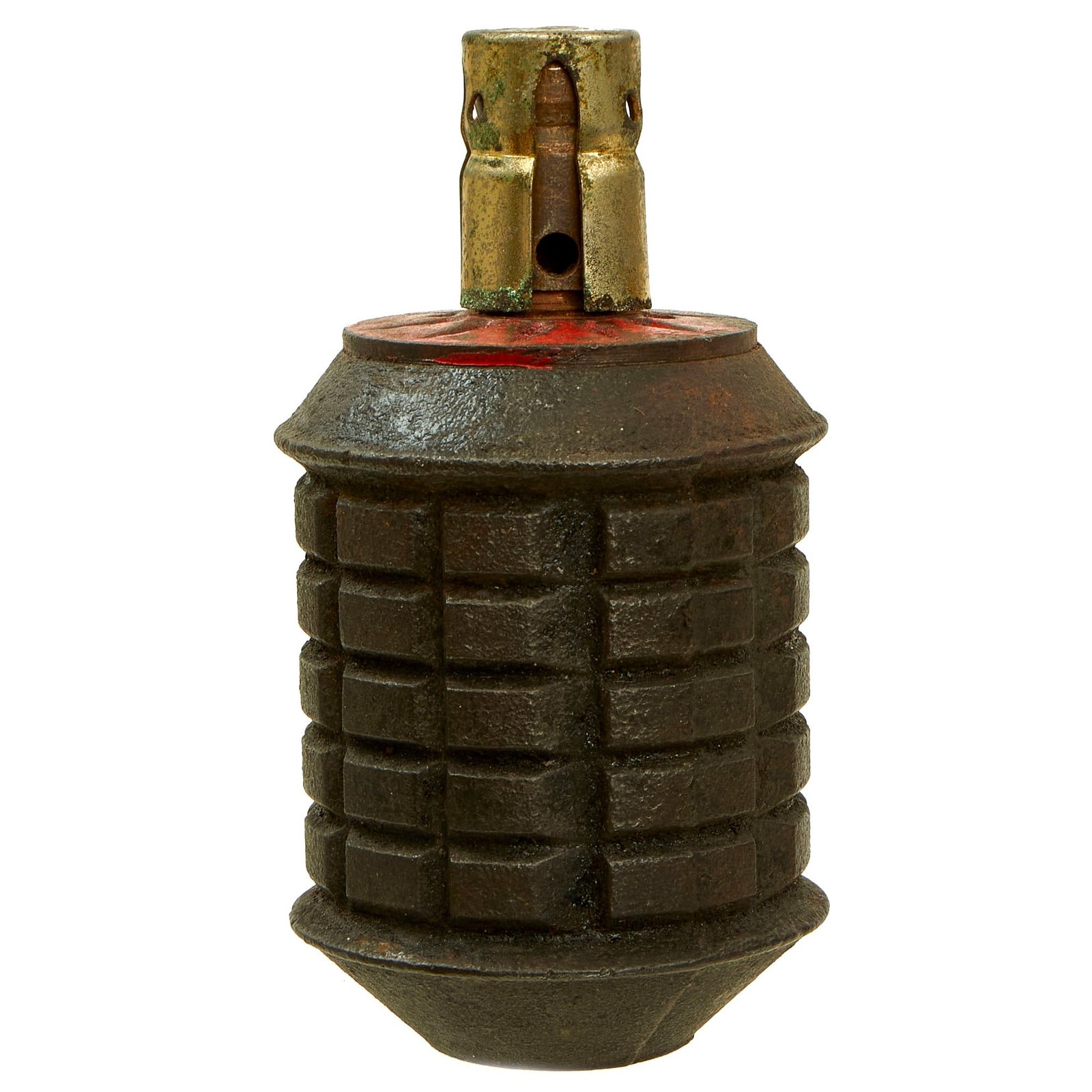Buy Original Japanese WWII Type 97 Inert Fragmentation Hand Grenade with Fuse - dated 1941 | Original Firearms Antique For Sale