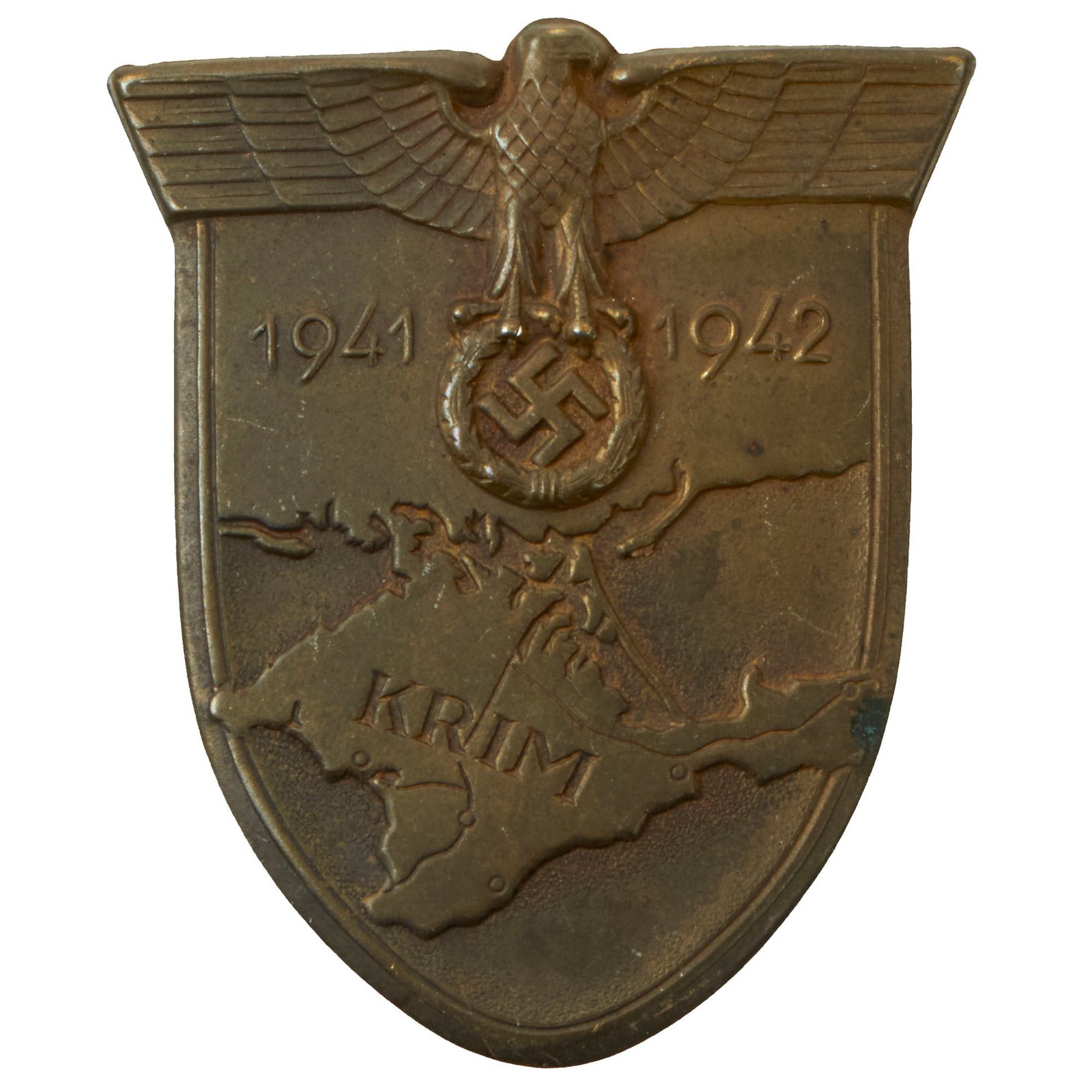 Buy Original German WWII Heer Army Crimea Krim Shield Decoration - Krimschild | Original Firearms Antique For Sale
