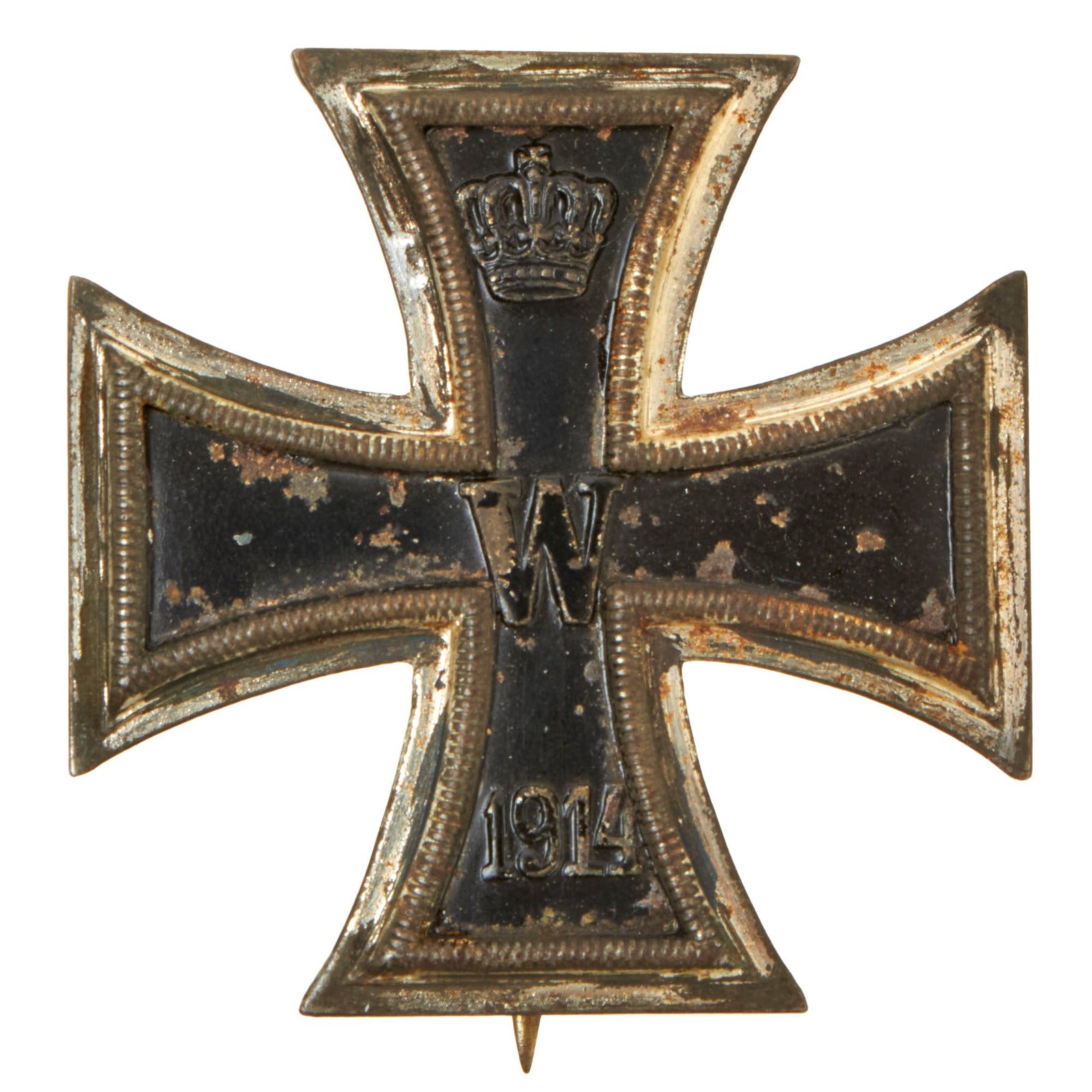 Buy Original Imperial German WWI Prussian Iron Cross First Class 1914 with Pinback - Unmarked - EKI | Original Firearms Antique For Sale